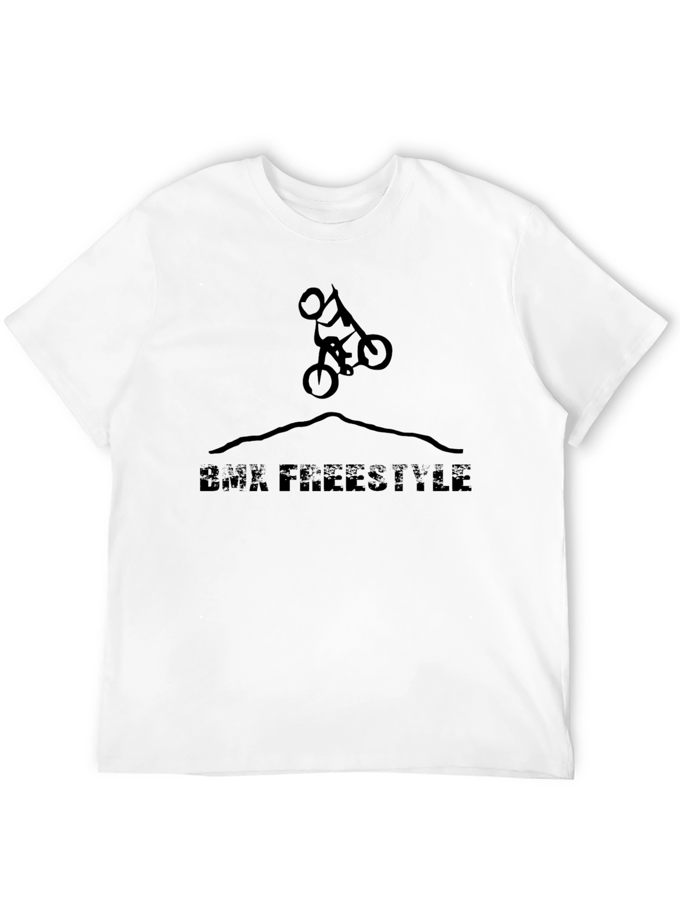 BMX Freestyle Graphic T-Shirt - Black