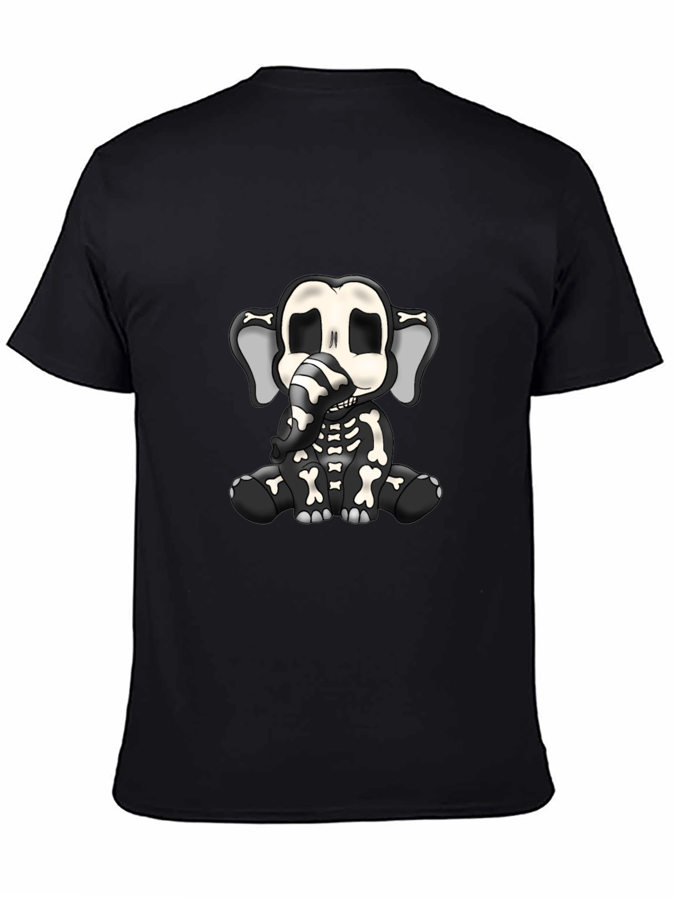 Elephant Skeleton Graphic T-Shirt