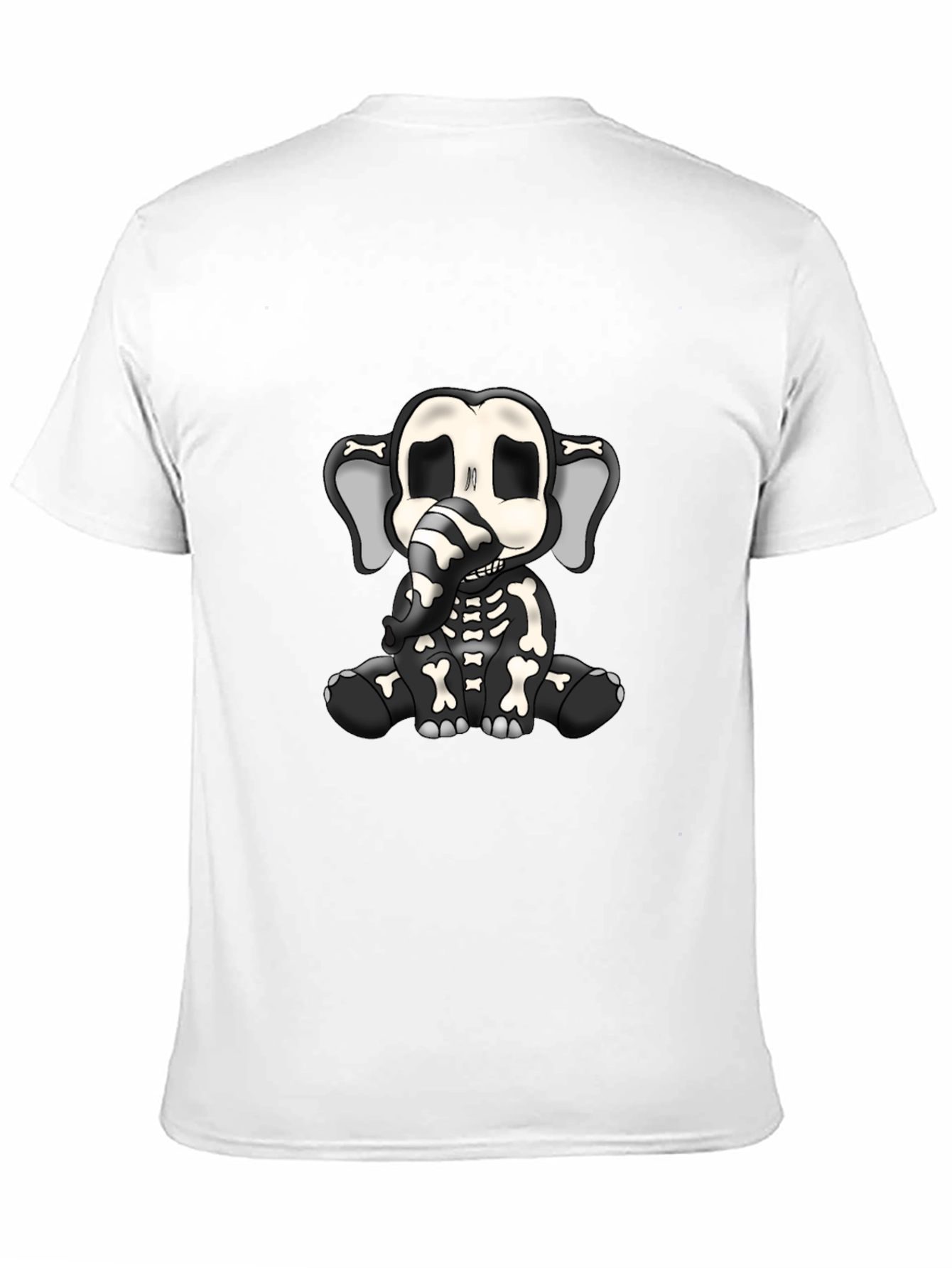 Elephant Skeleton Graphic T-Shirt