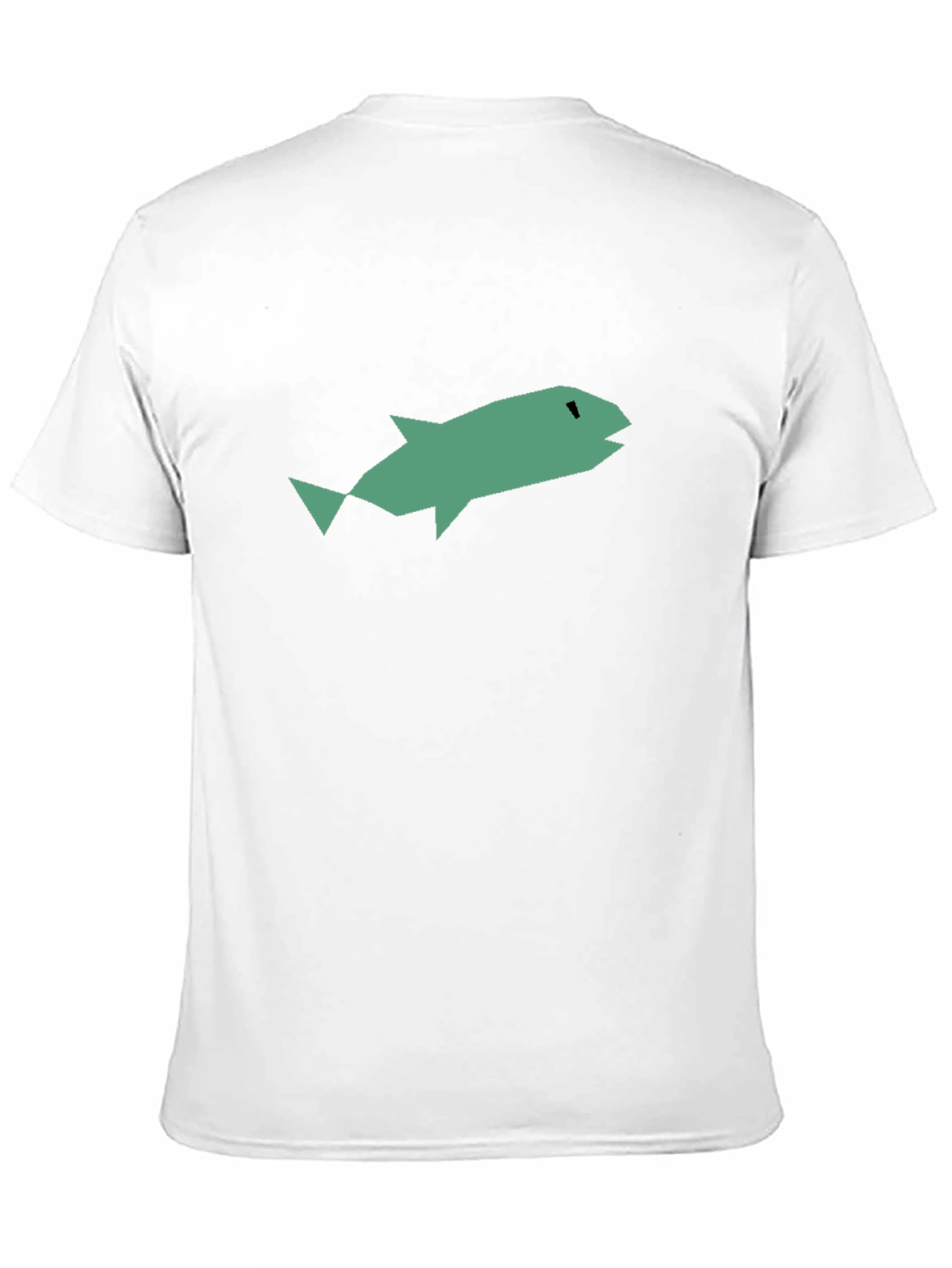 Abstract Fish Graphic Black T-Shirt