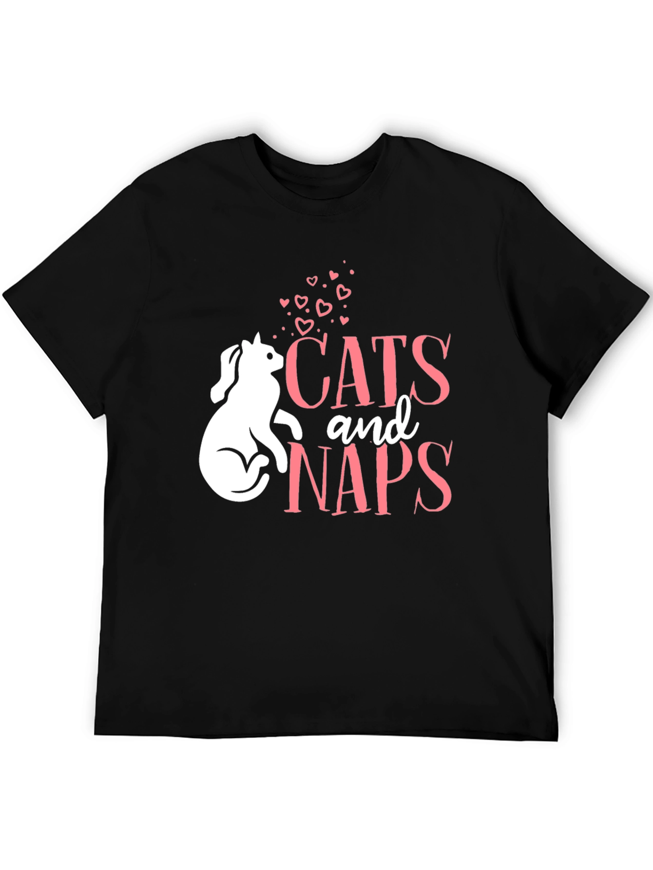Cats and Naps T-Shirt - Cute Cat Lover Tee