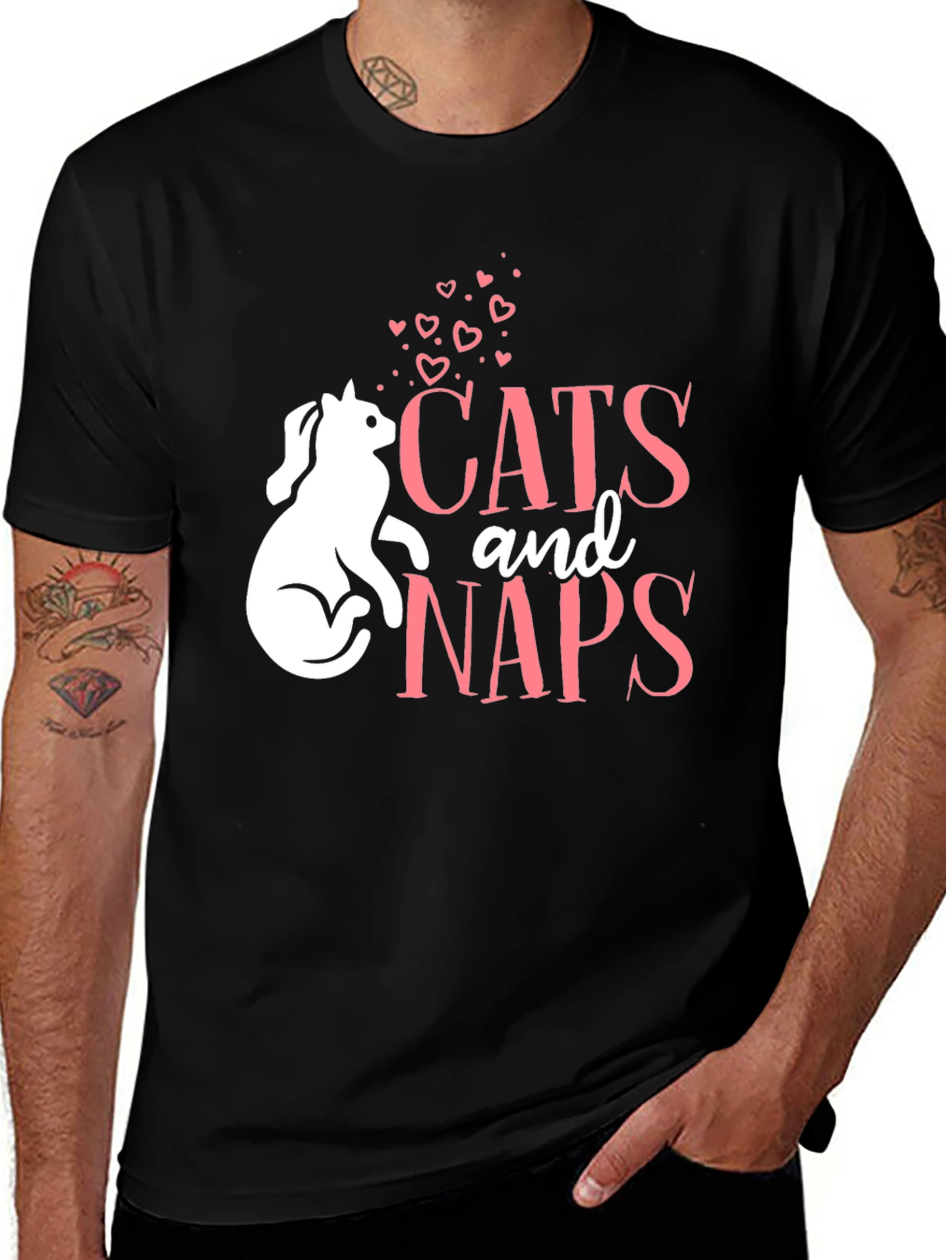 Cats and Naps T-Shirt - Cute Cat Lover Tee
