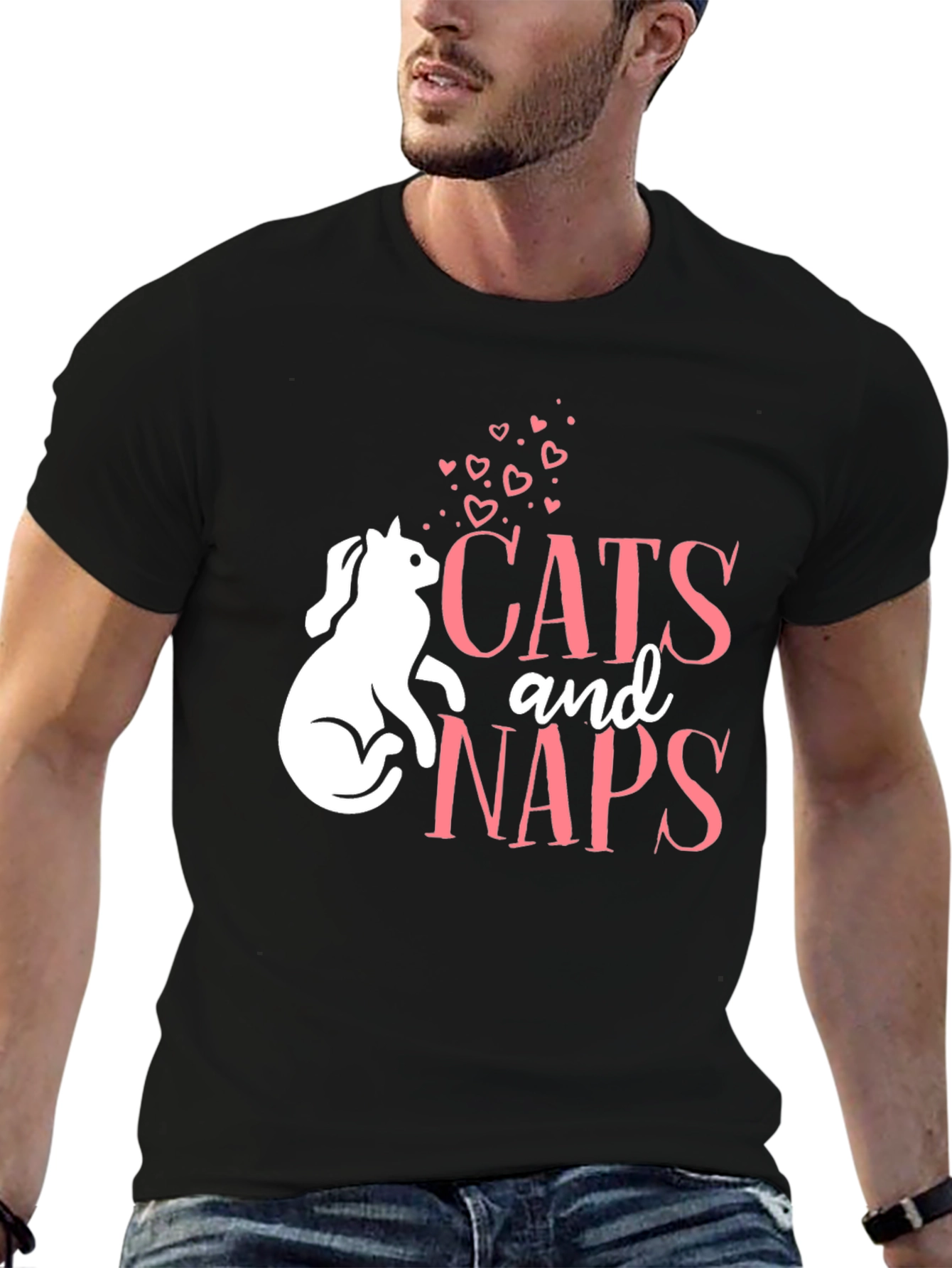 Cats and Naps T-Shirt - Cute Cat Lover Tee