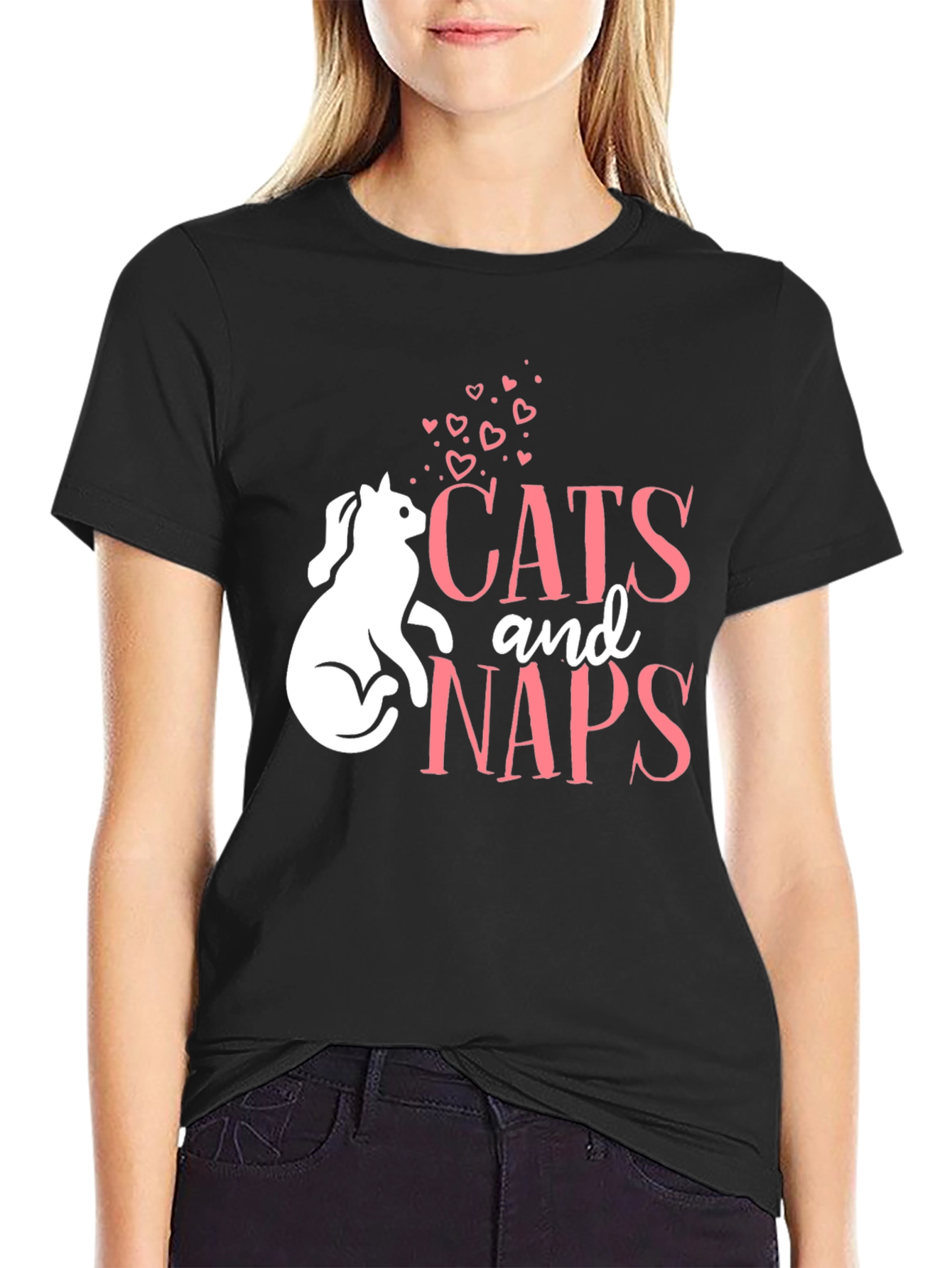 Cats and Naps T-Shirt - Cute Cat Lover Tee