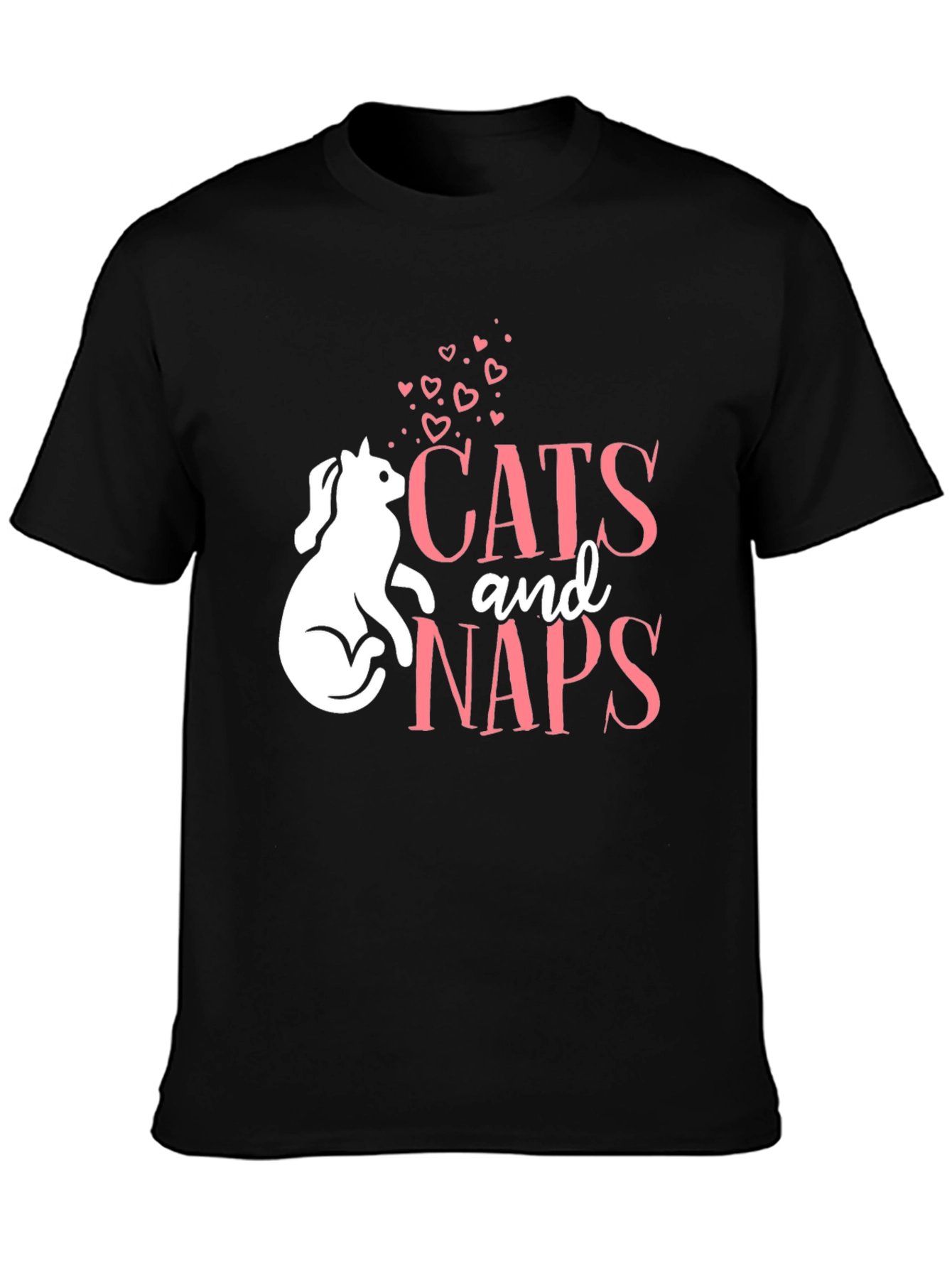 Cats and Naps T-Shirt - Cute Cat Lover Tee
