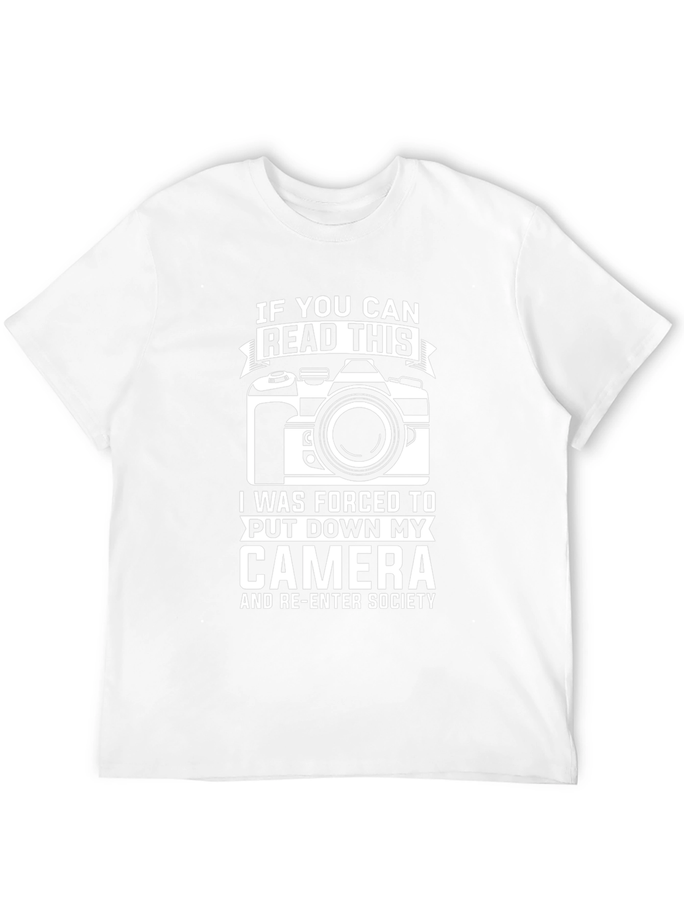 Funny Photography T-Shirt - Read This Camera Shirt