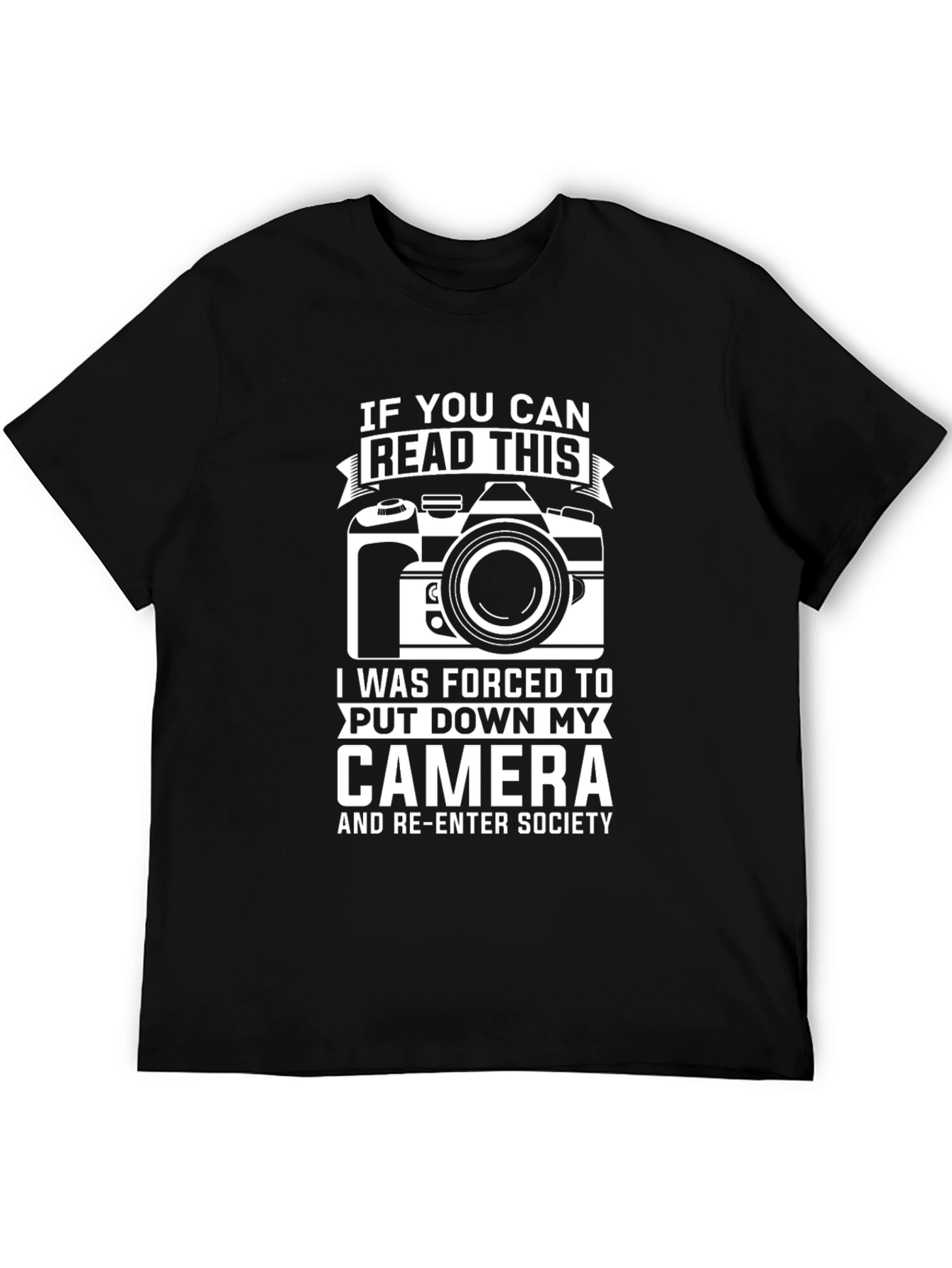 Funny Photography T-Shirt - Read This Camera Shirt