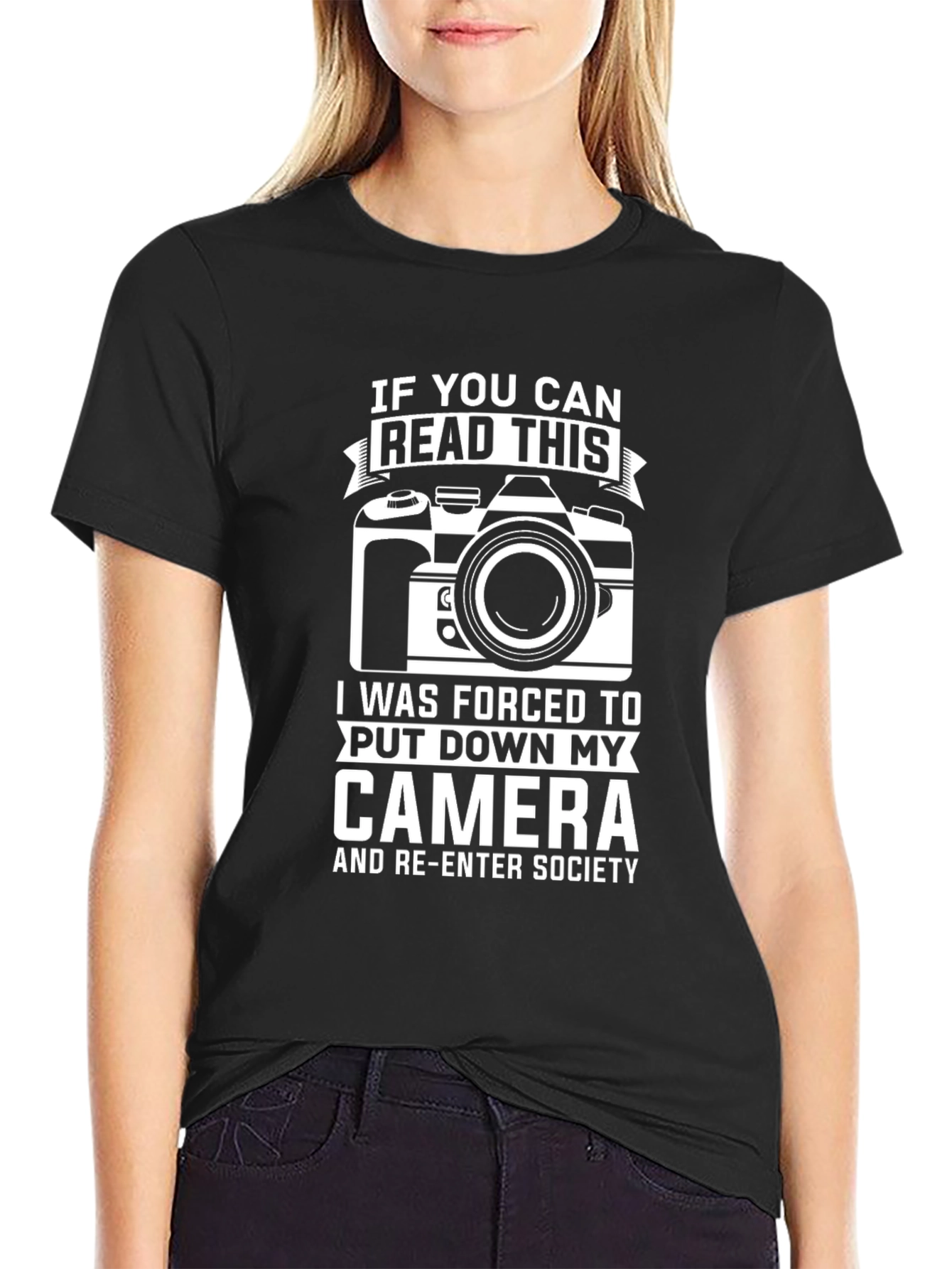 Funny Photography T-Shirt - Read This Camera Shirt