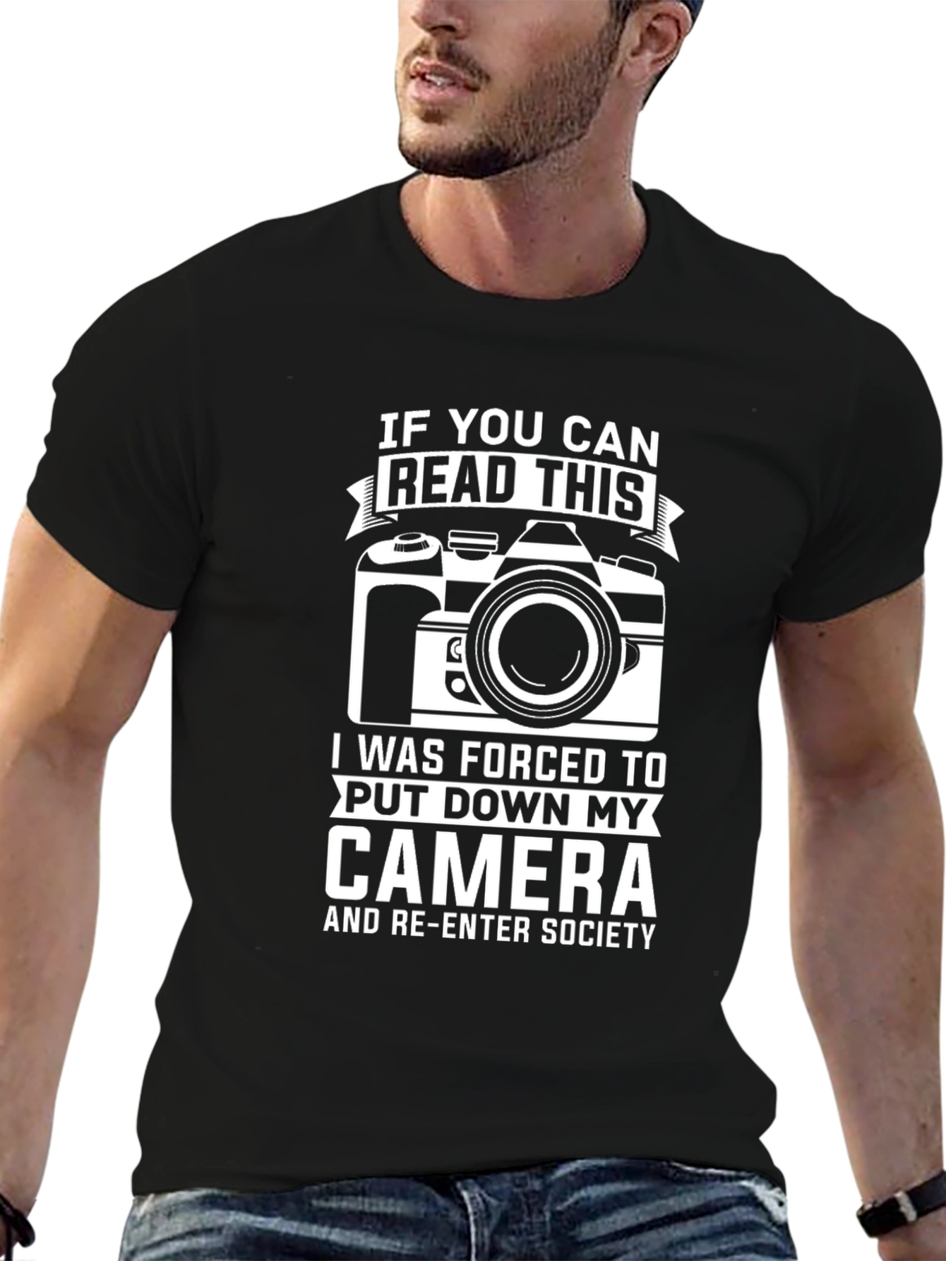 Funny Photography T-Shirt - Read This Camera Shirt