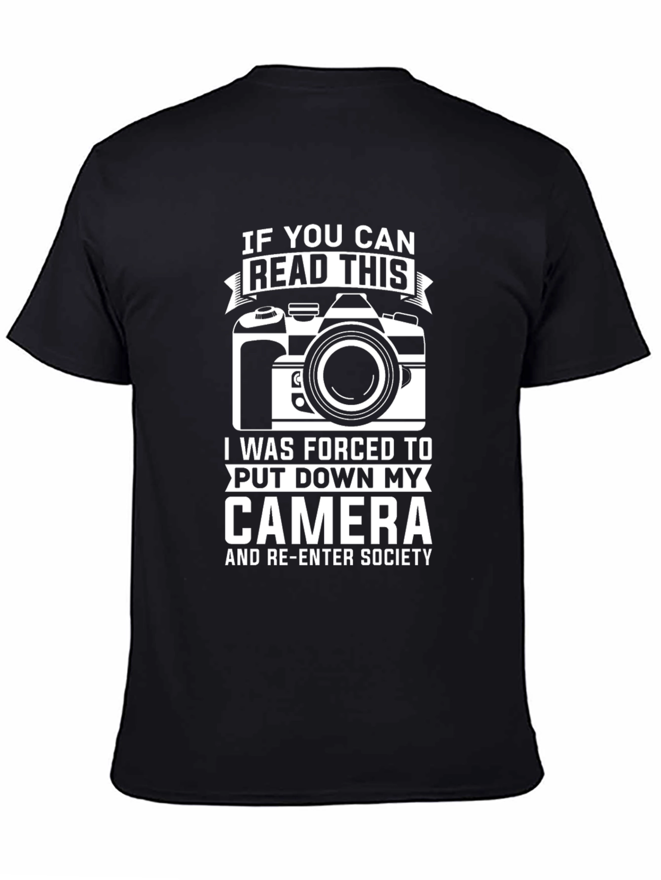 Funny Photography T-Shirt - Read This Camera Shirt