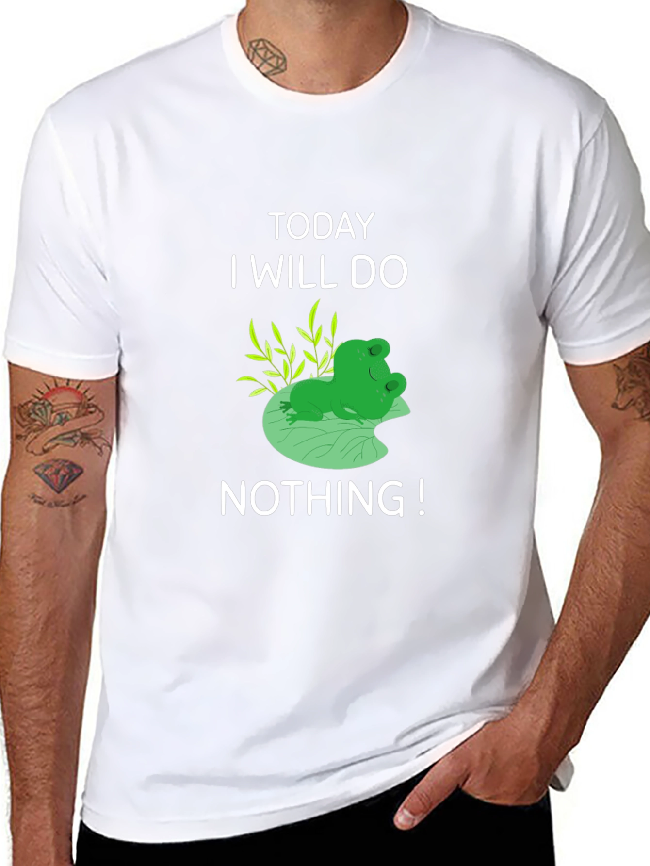 Funny Frog T-Shirt: Today I Will Do Nothing!