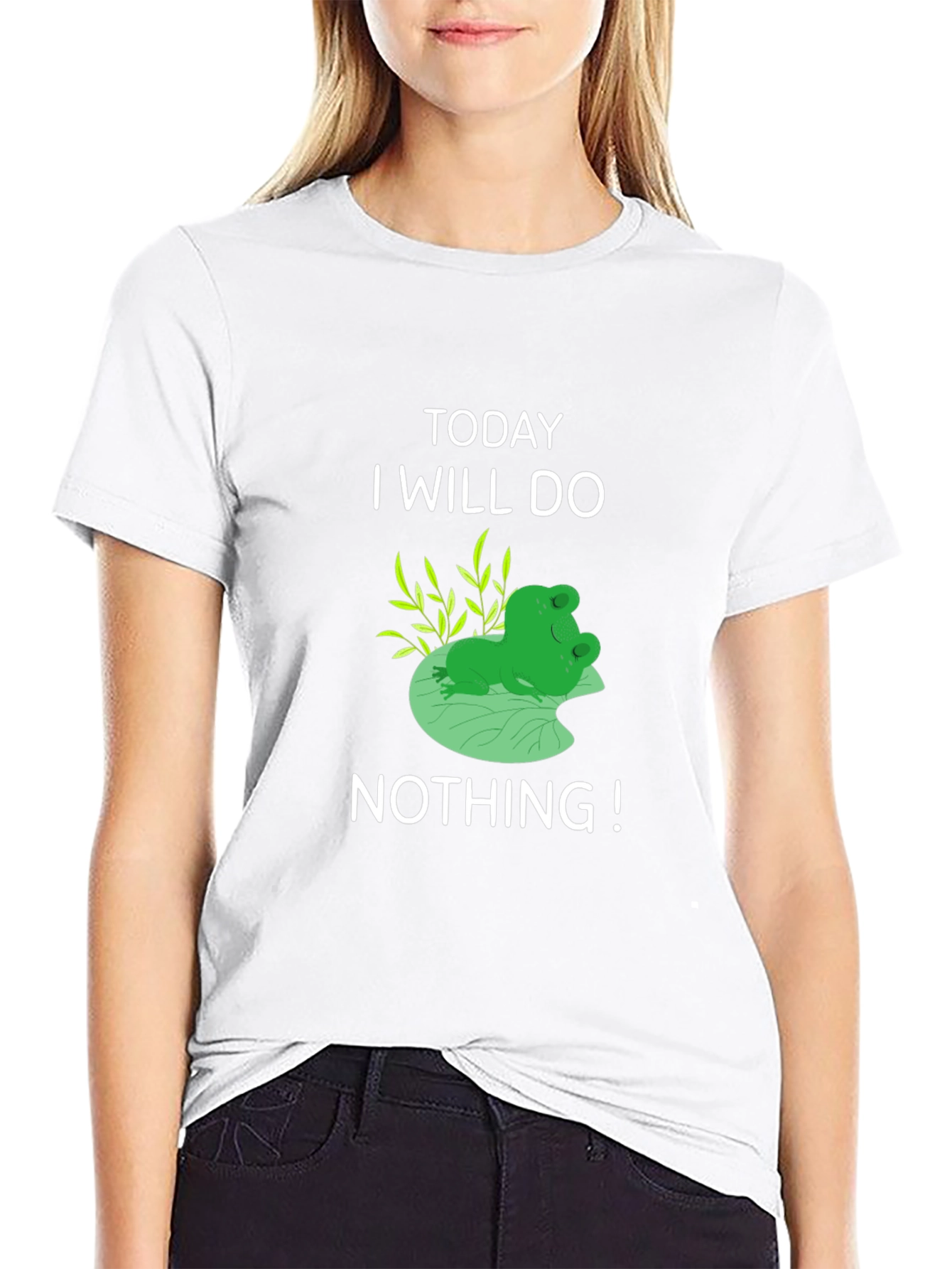 Funny Frog T-Shirt: Today I Will Do Nothing!