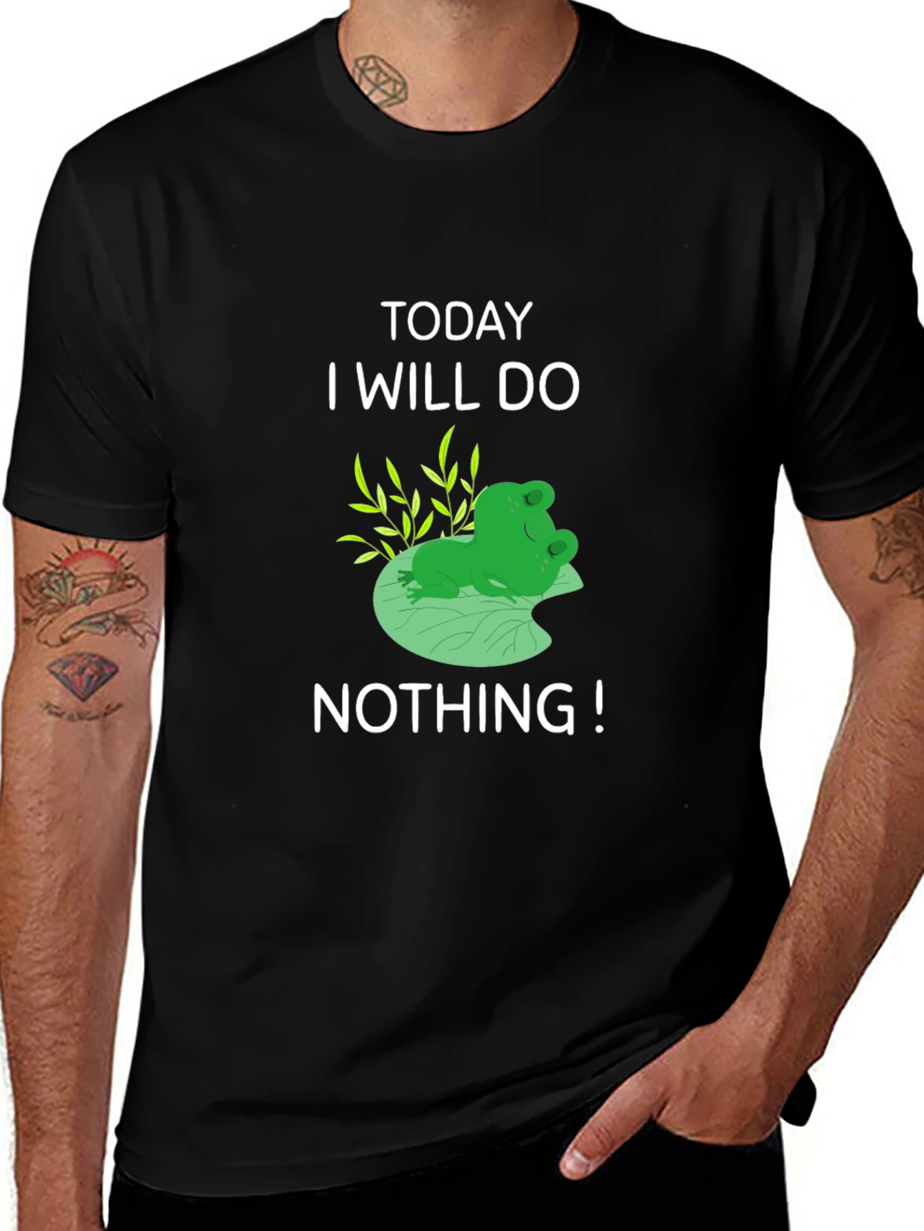 Funny Frog T-Shirt: Today I Will Do Nothing!