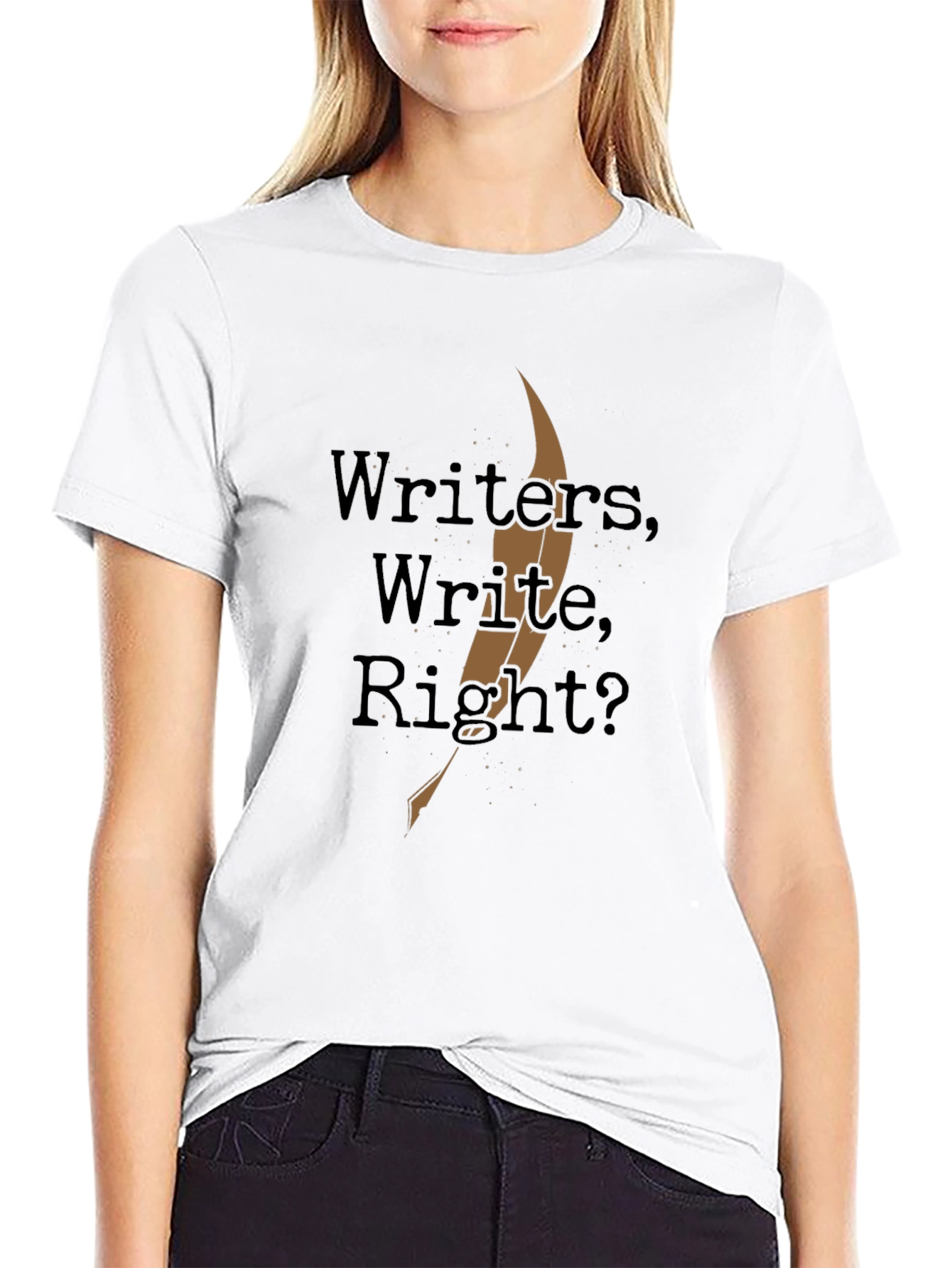 Writers Write Right? Black T-Shirt