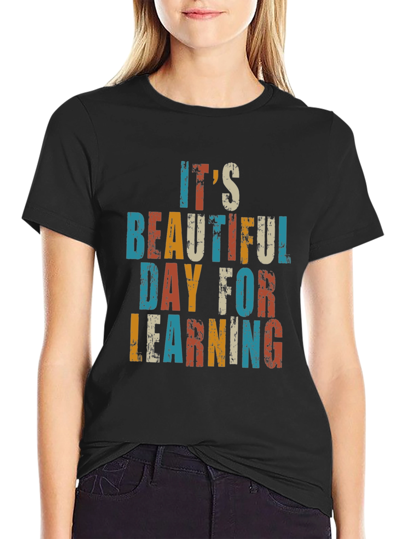 Its a Beautiful Day for Learning Retro T-Shirt