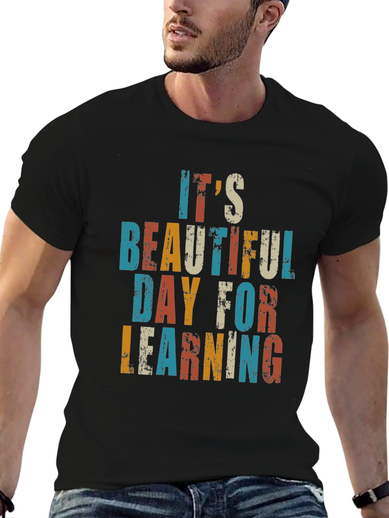Its a Beautiful Day for Learning Retro T-Shirt