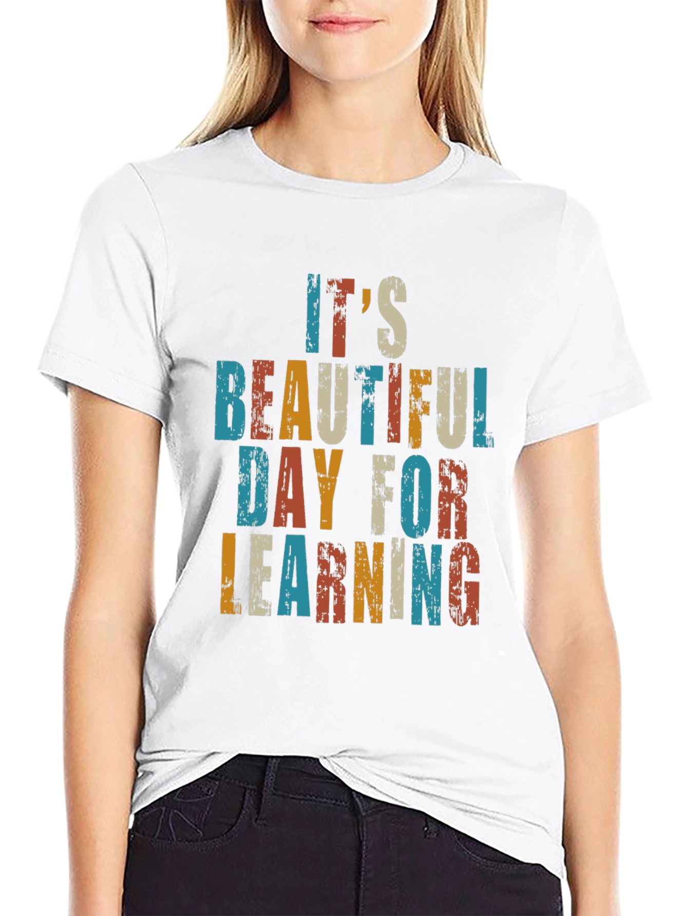 Its a Beautiful Day for Learning Retro T-Shirt