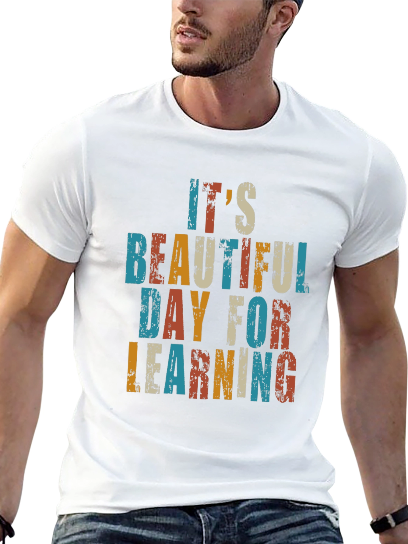 Its a Beautiful Day for Learning Retro T-Shirt