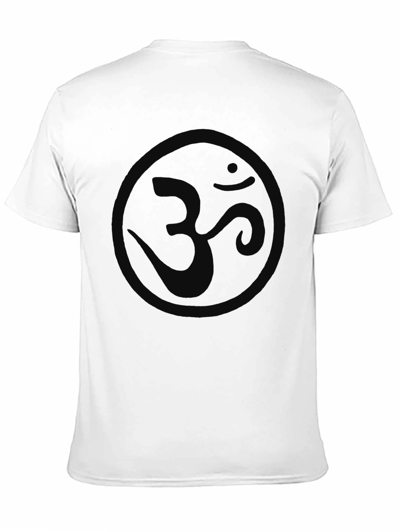 Mens Black Om Symbol Graphic T-Shirt