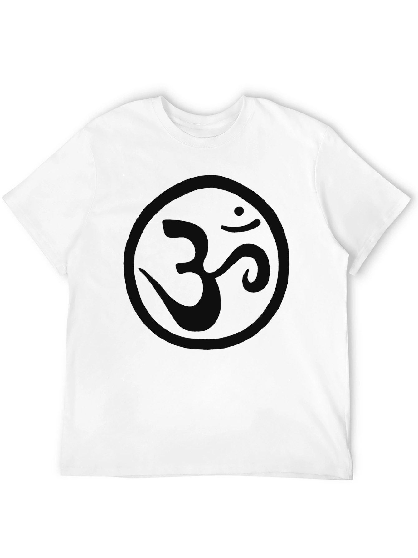Mens Black Om Symbol Graphic T-Shirt