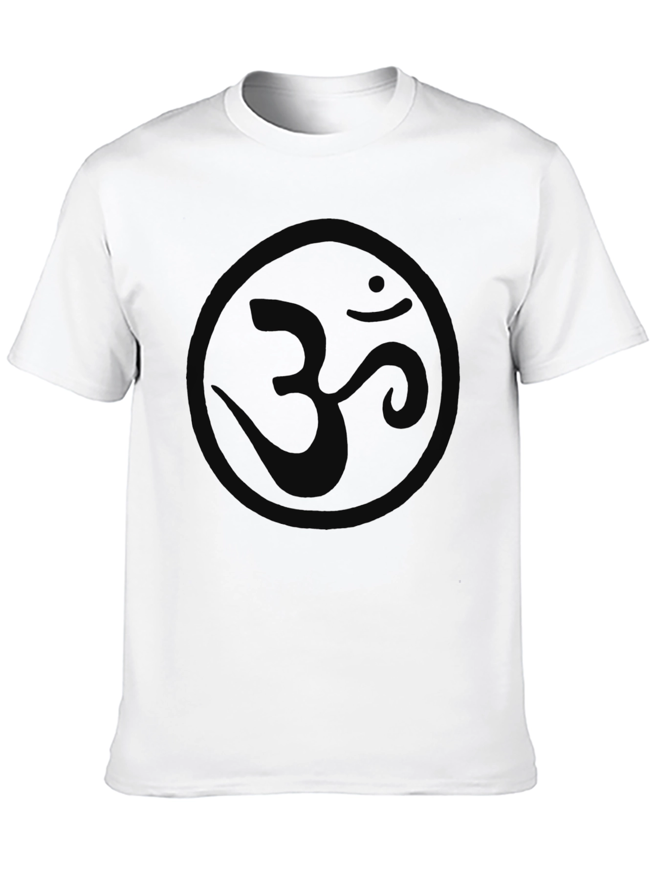 Mens Black Om Symbol Graphic T-Shirt