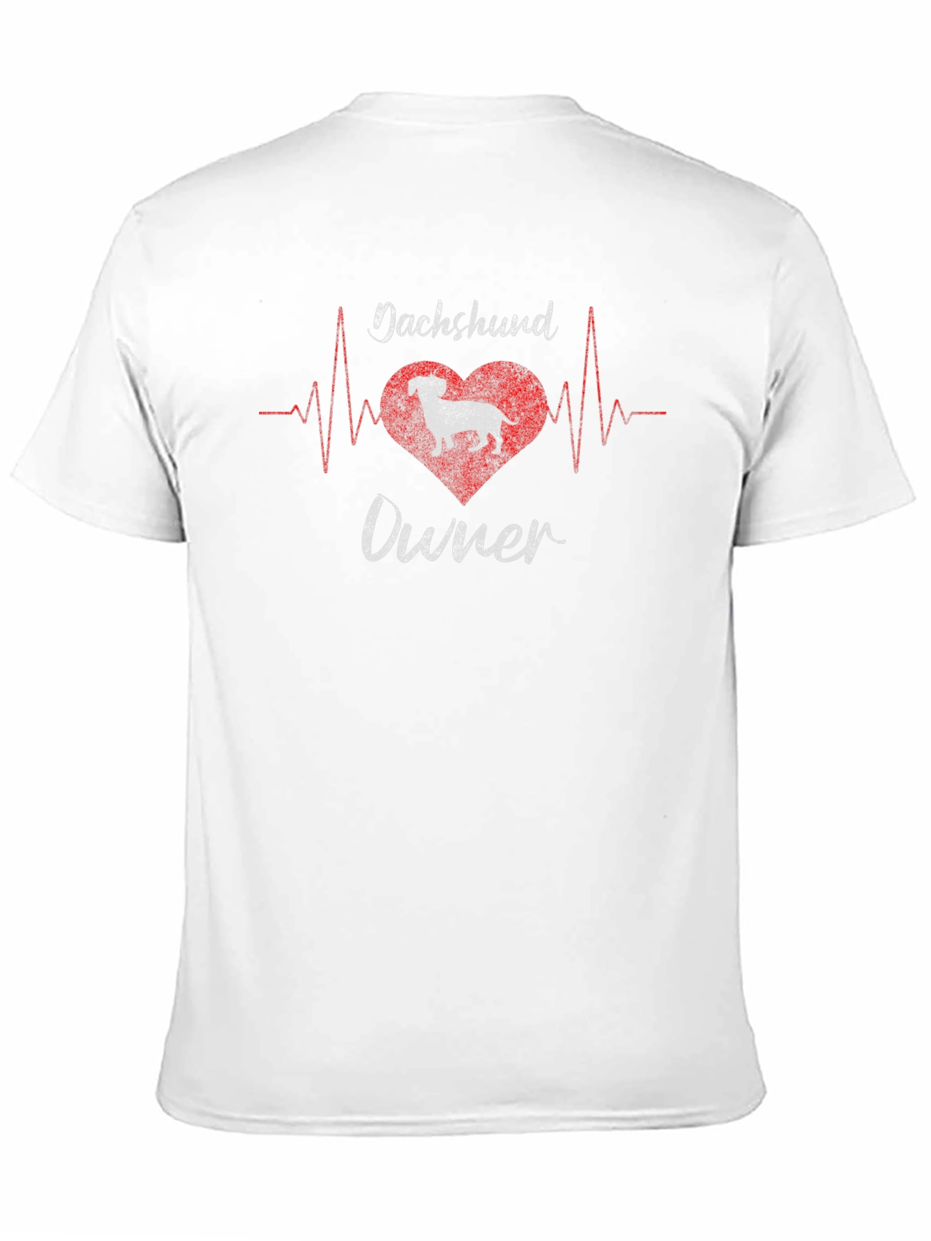 Dachshund Owner Heartbeat Graphic T-Shirt