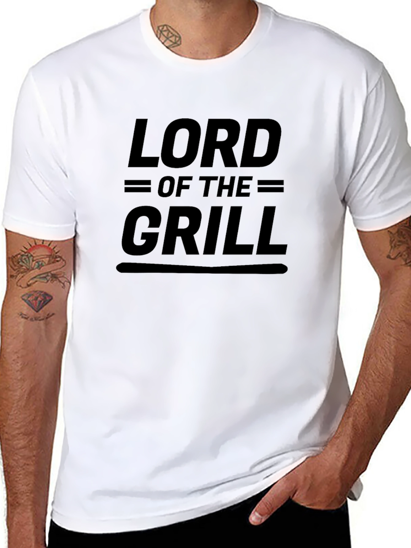 Lord of the Grill Black Graphic Tee
