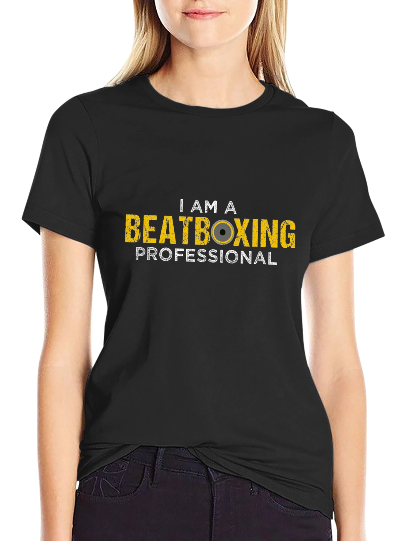 I Am A Beatboxing Professional Black T-Shirt
