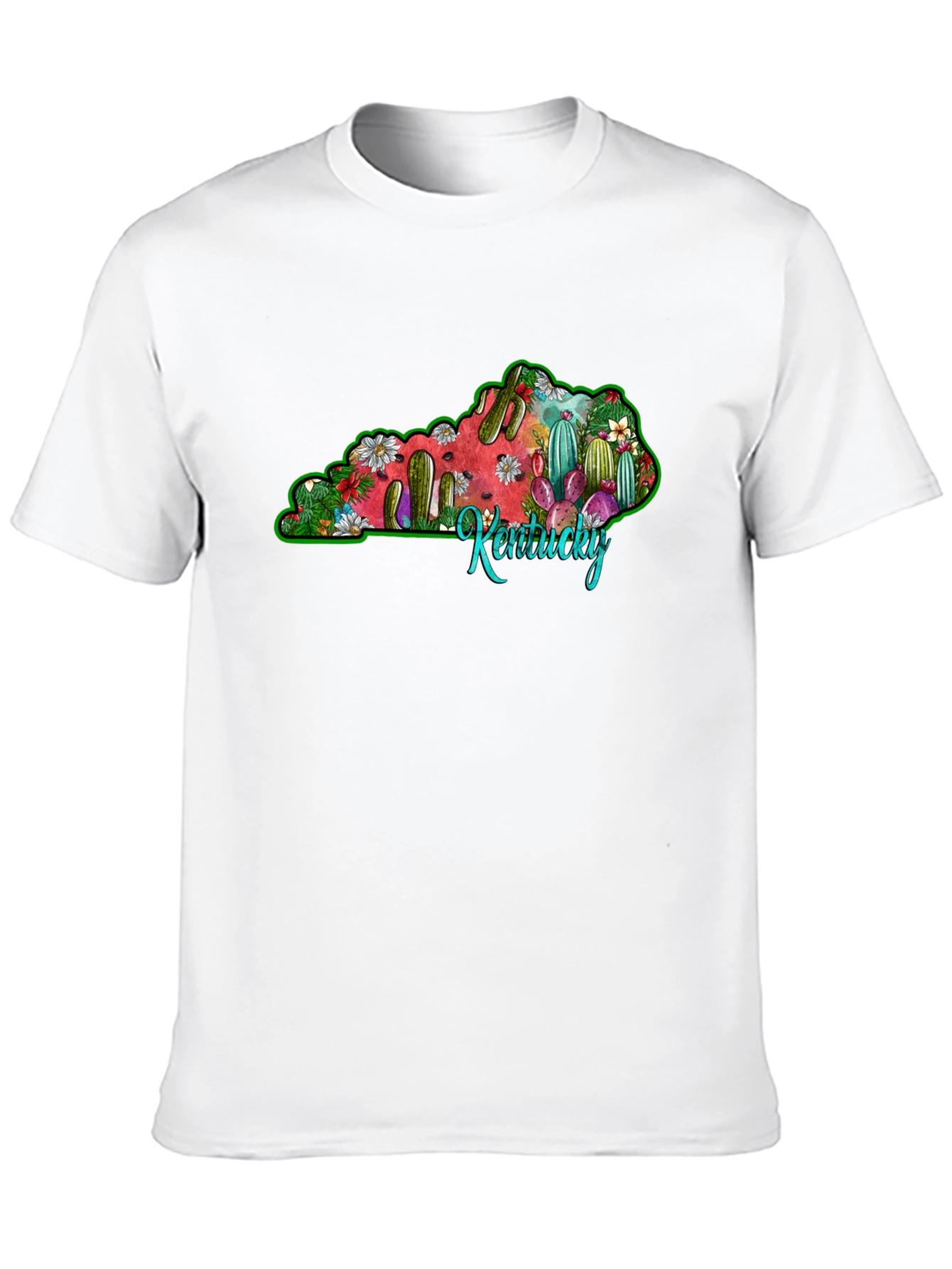 Kentucky Cactus T-Shirt - Unisex Black Tee