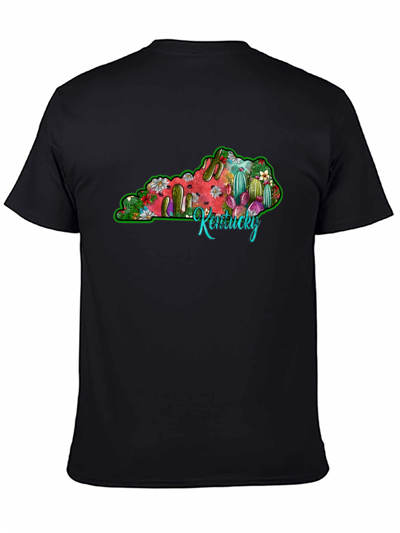 Kentucky Cactus T-Shirt - Unisex Black Tee