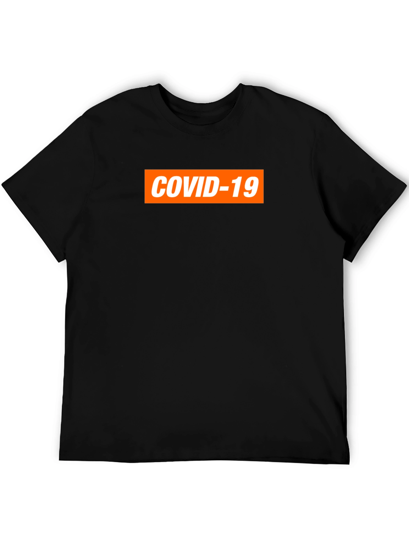 COVID-19 Graphic Tee - Black Short Sleeve Shirt