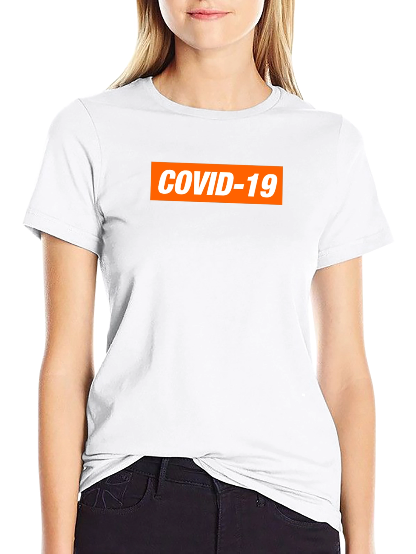 COVID-19 Graphic Tee - Black Short Sleeve Shirt