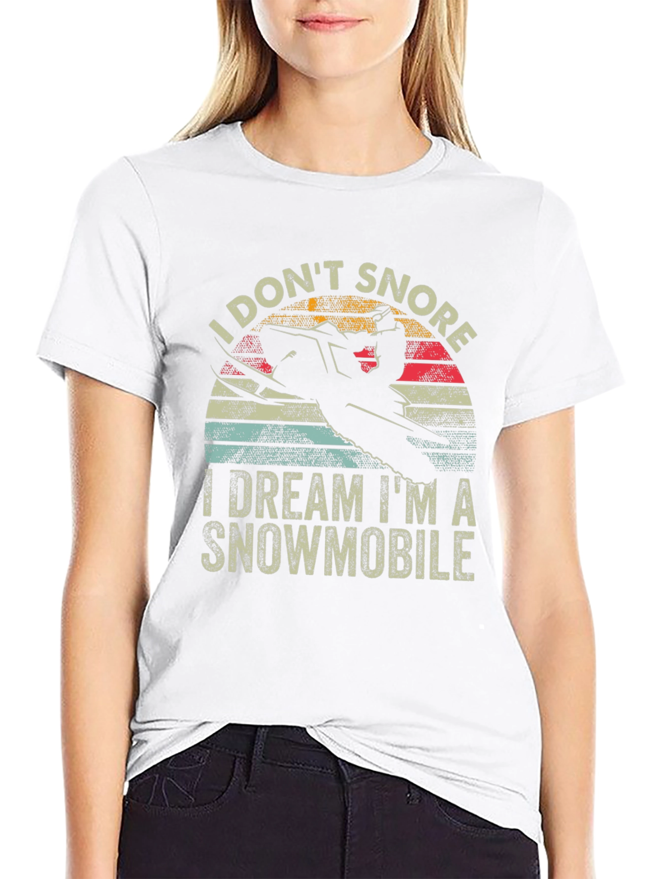 I Dont Snore Snowmobile T-Shirt