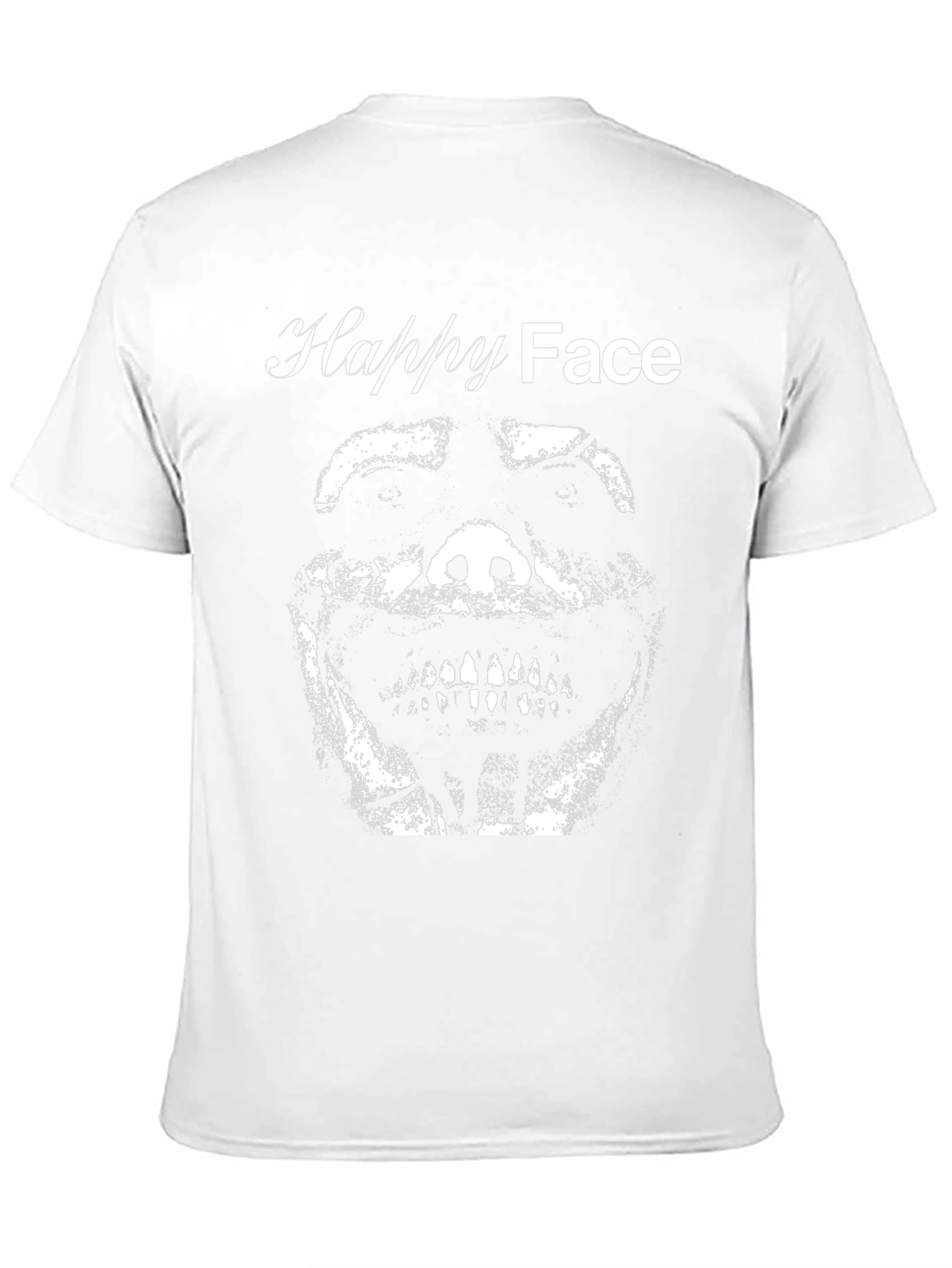 Happy Face Graphic Tee - Black T-Shirt