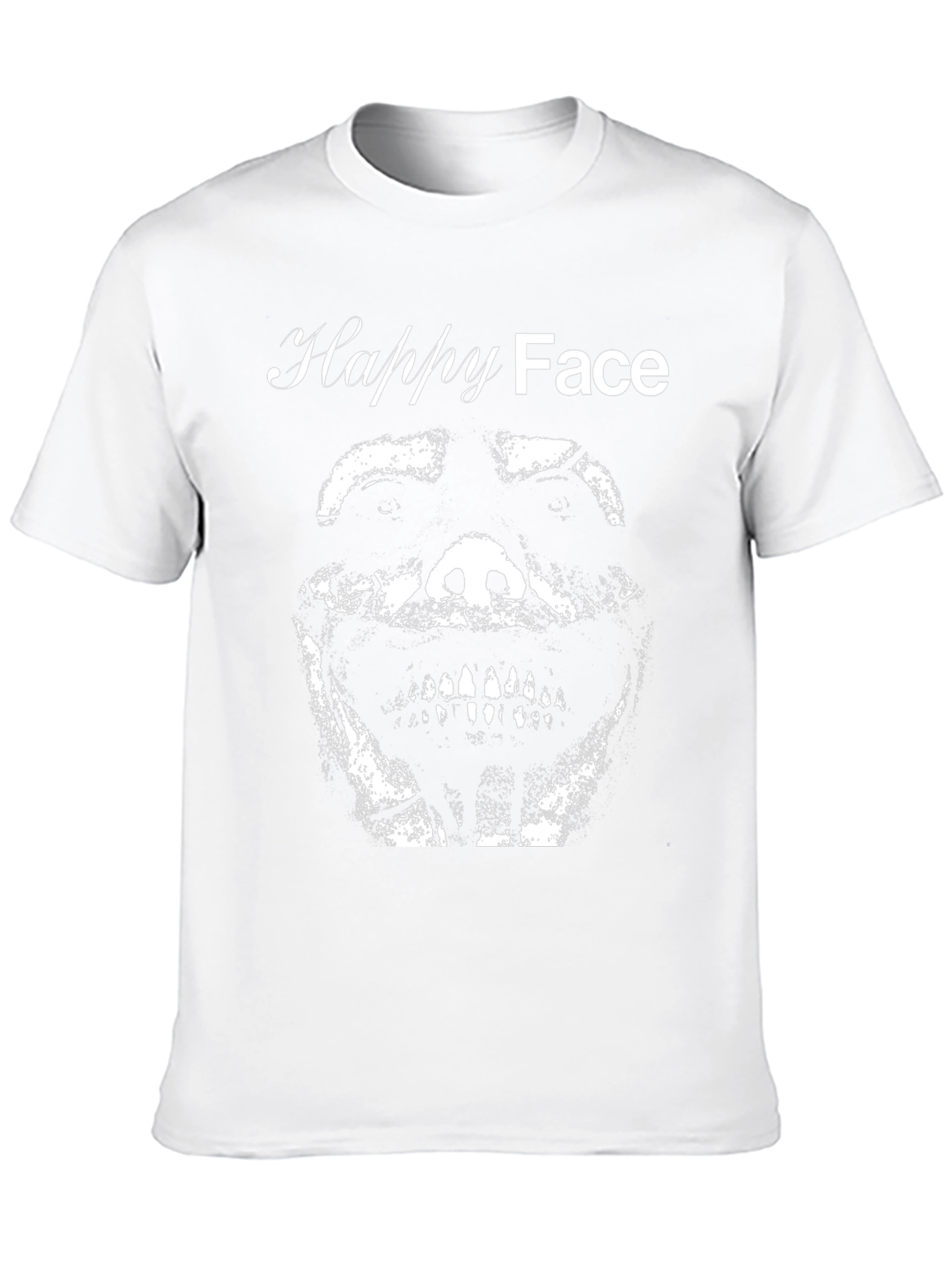 Happy Face Graphic Tee - Black T-Shirt