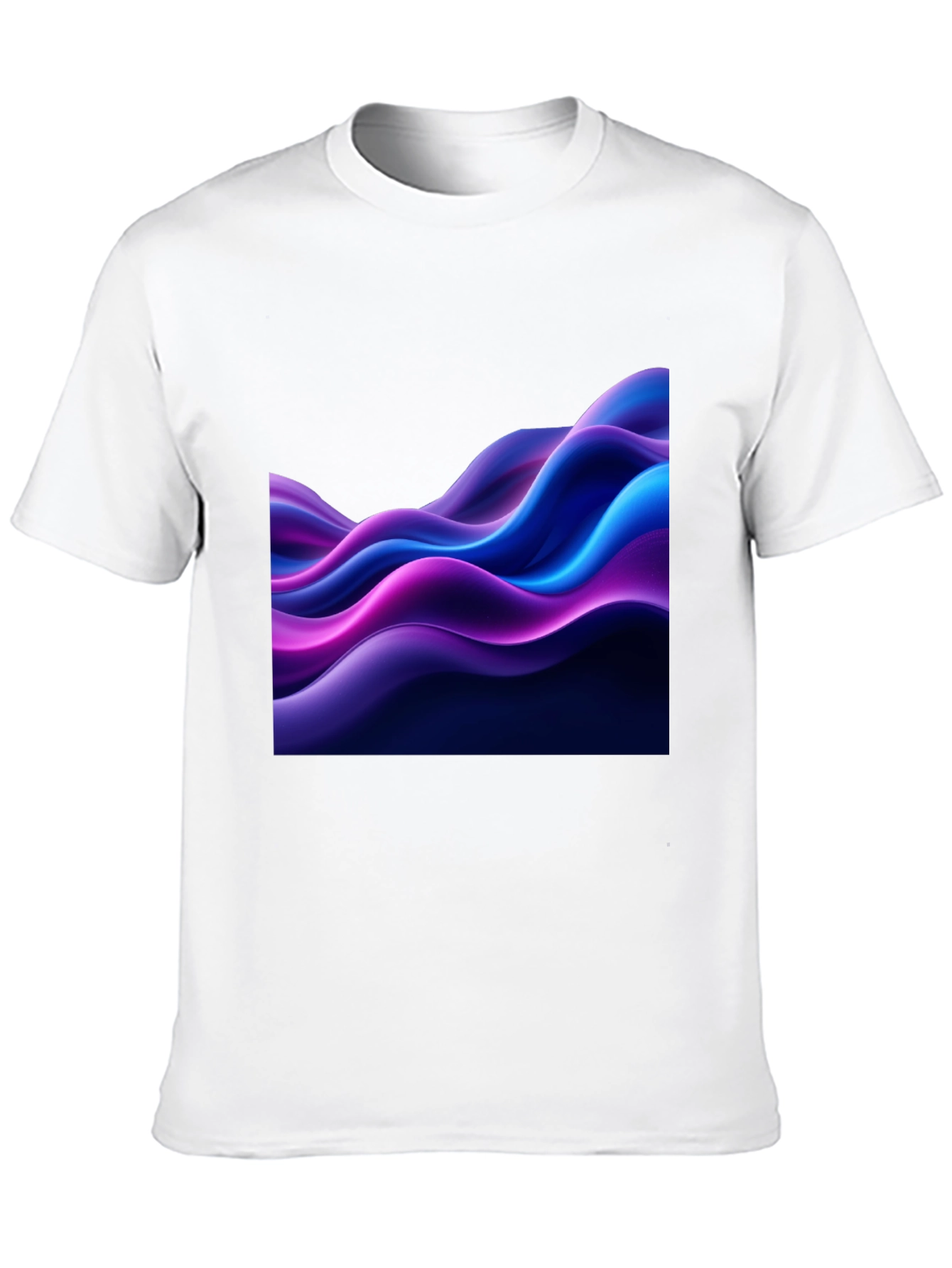 Abstract Wave Black T-Shirt