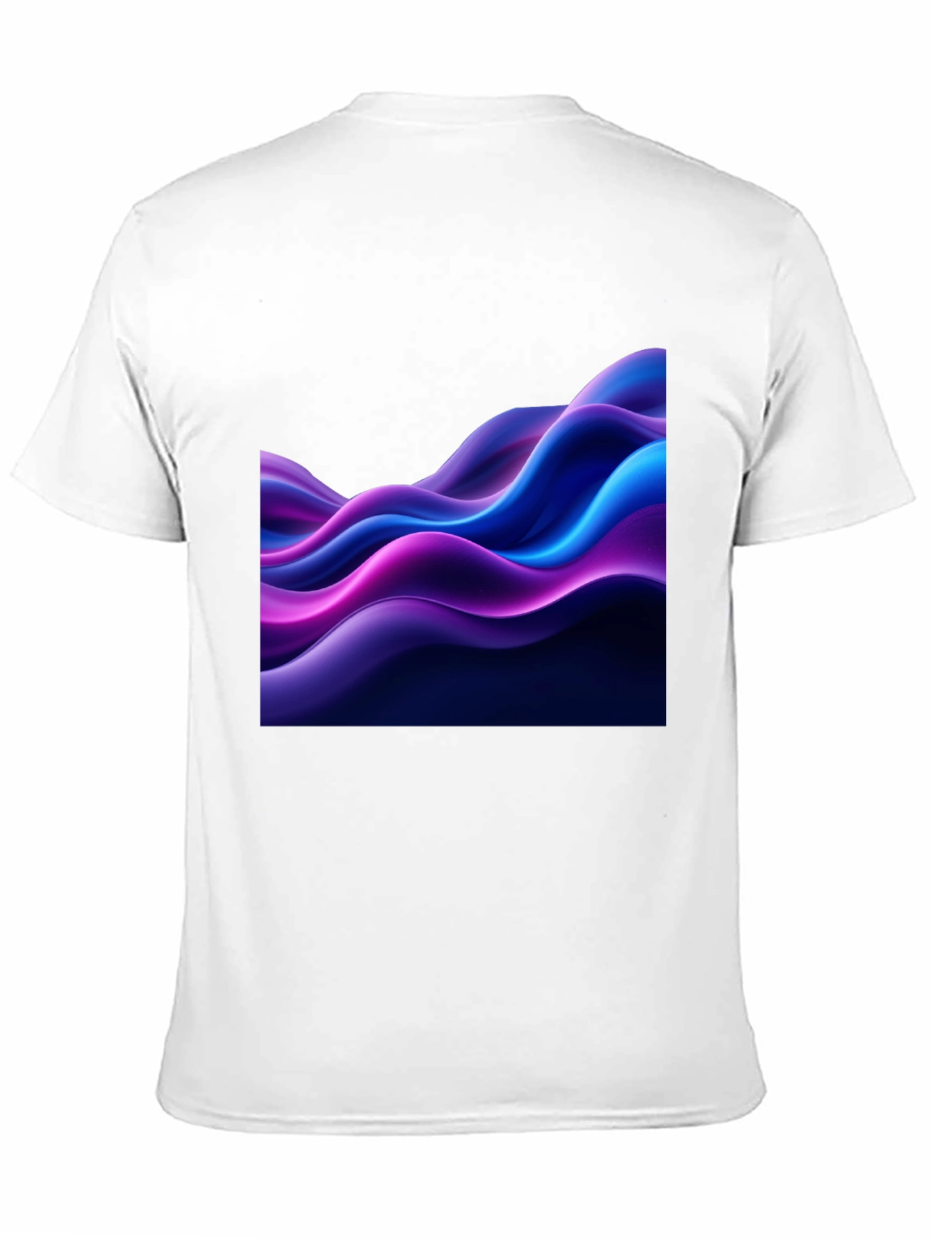 Abstract Wave Black T-Shirt