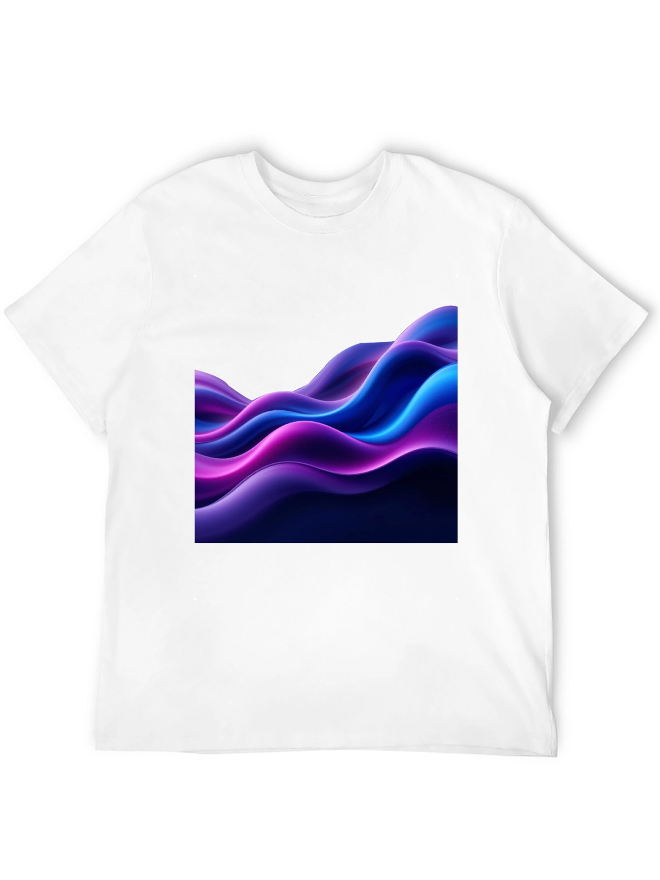 Abstract Wave Black T-Shirt