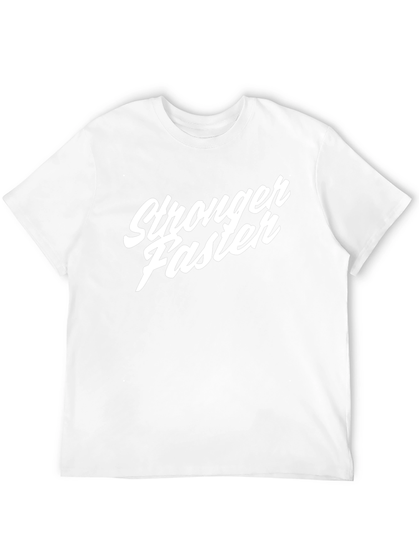 Stronger Faster Black Graphic Tee