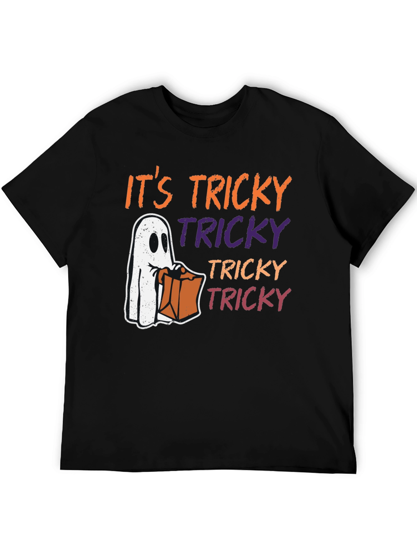 Halloween Tricky Ghost Graphic Tee