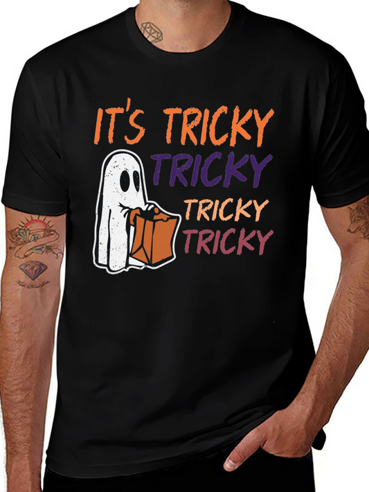 Halloween Tricky Ghost Graphic Tee