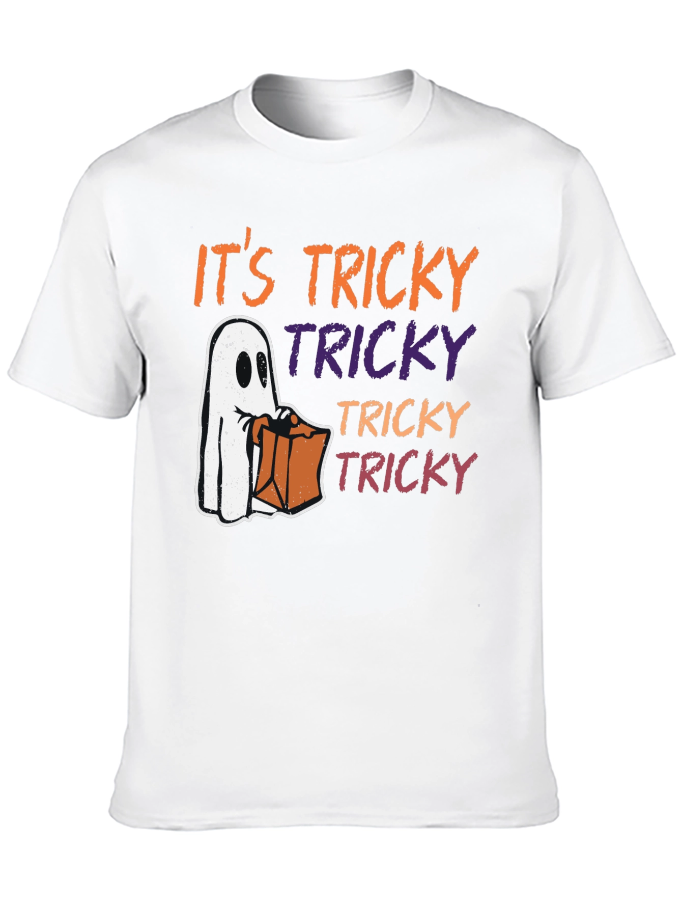 Halloween Tricky Ghost Graphic Tee