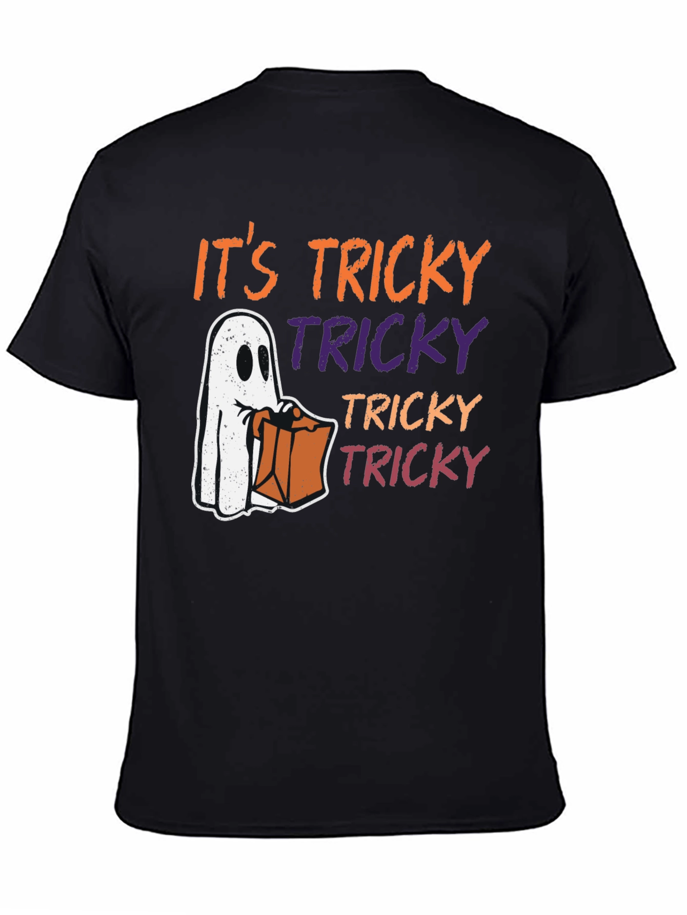 Halloween Tricky Ghost Graphic Tee