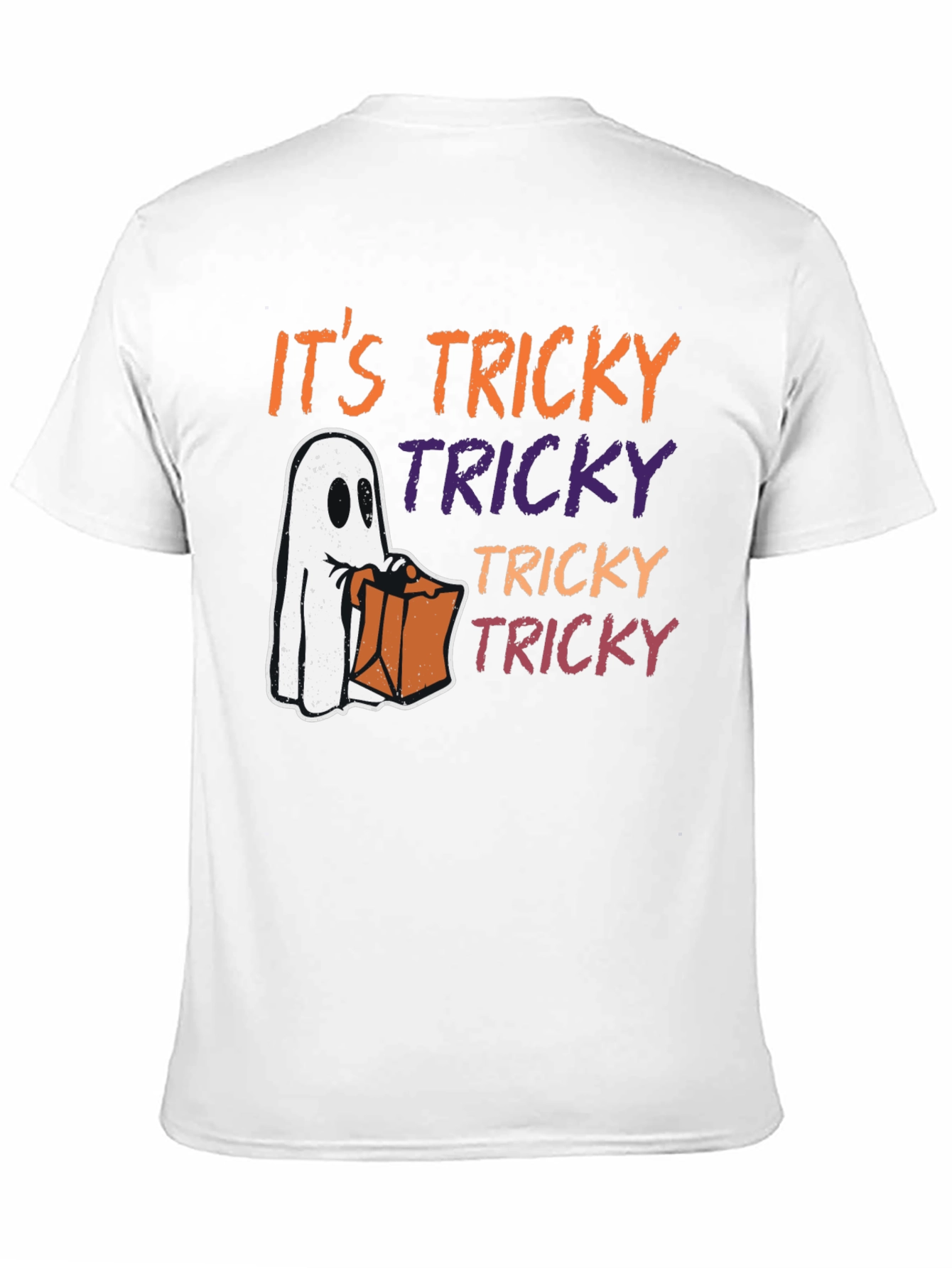 Halloween Tricky Ghost Graphic Tee