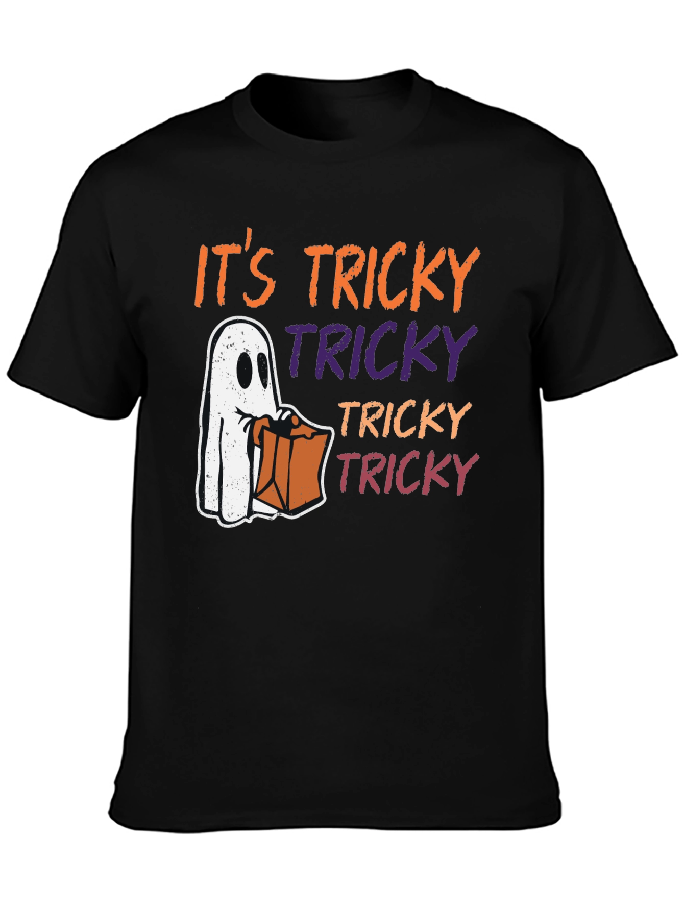 Halloween Tricky Ghost Graphic Tee