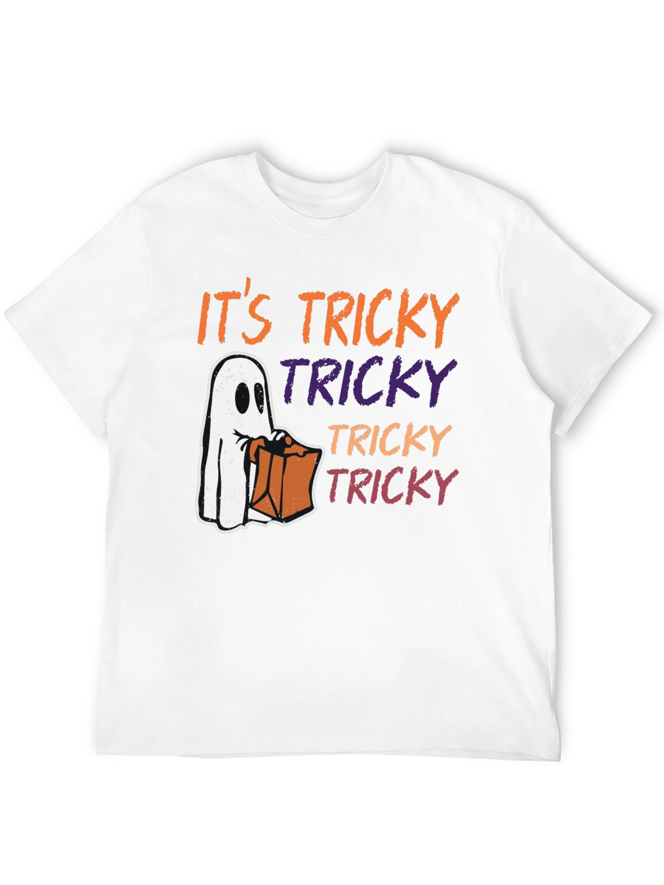 Halloween Tricky Ghost Graphic Tee