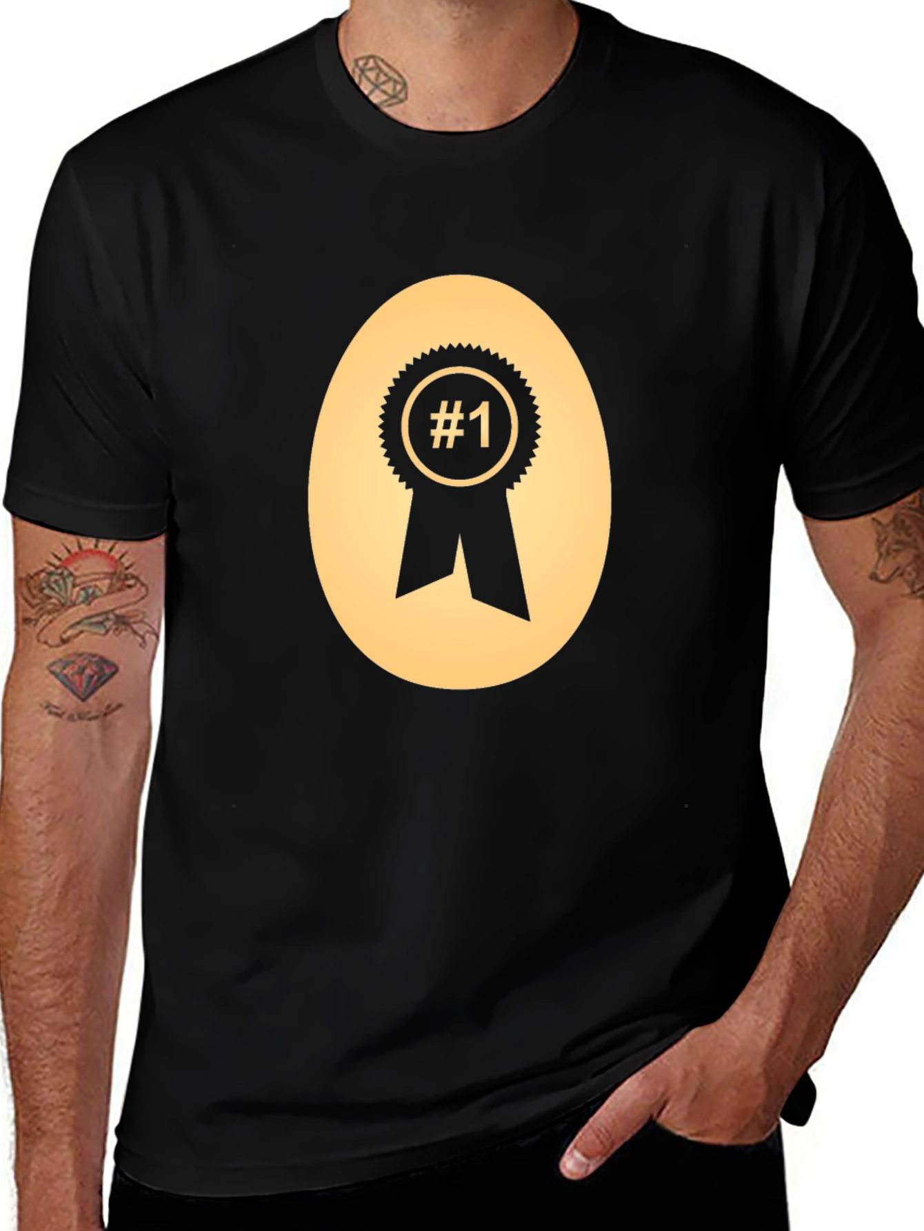 Number One Black Graphic Tee