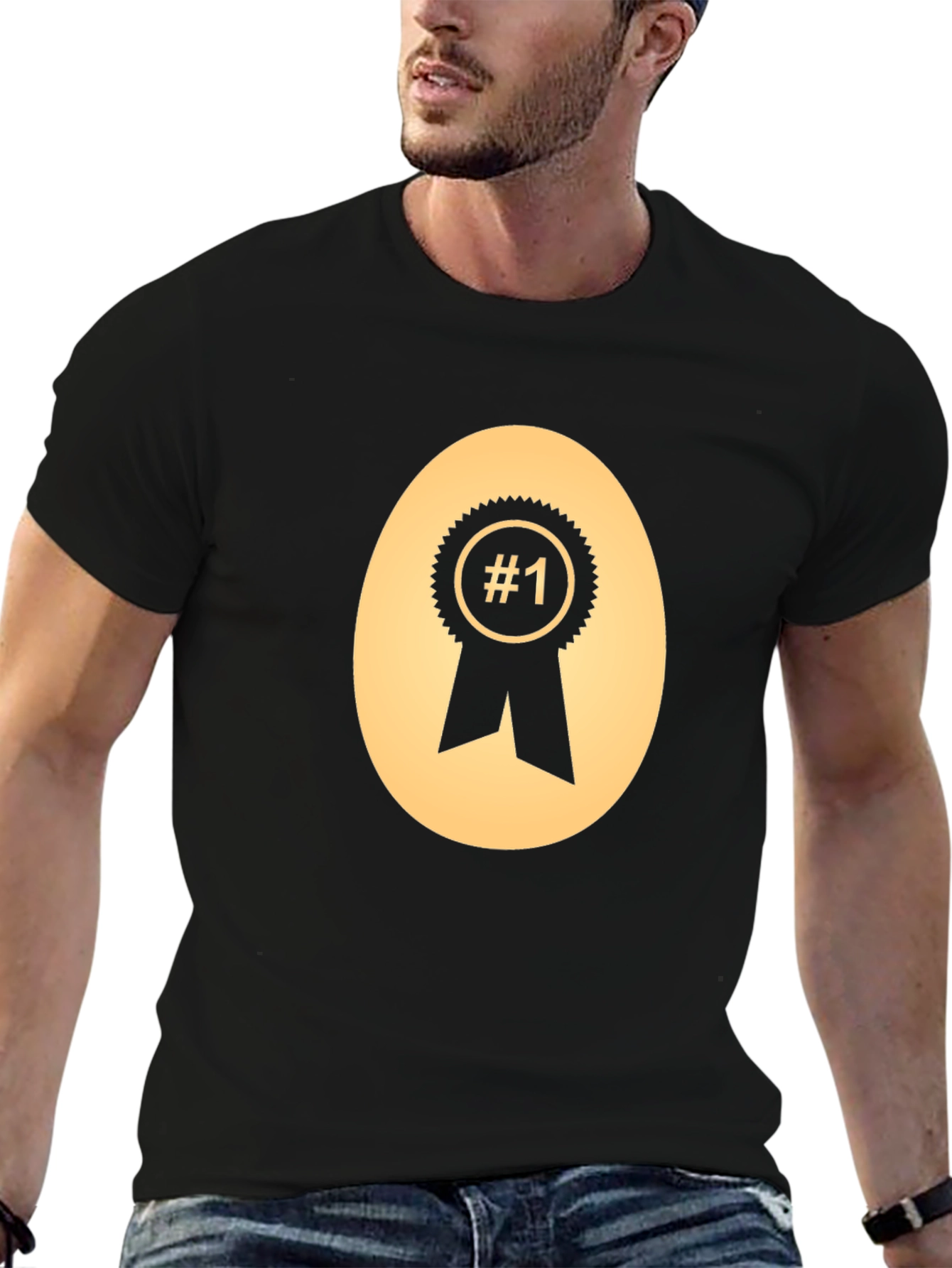 Number One Black Graphic Tee
