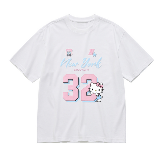 New York 32 Number Sporty Hello Kitty Varsity Plus?Size Women Tee