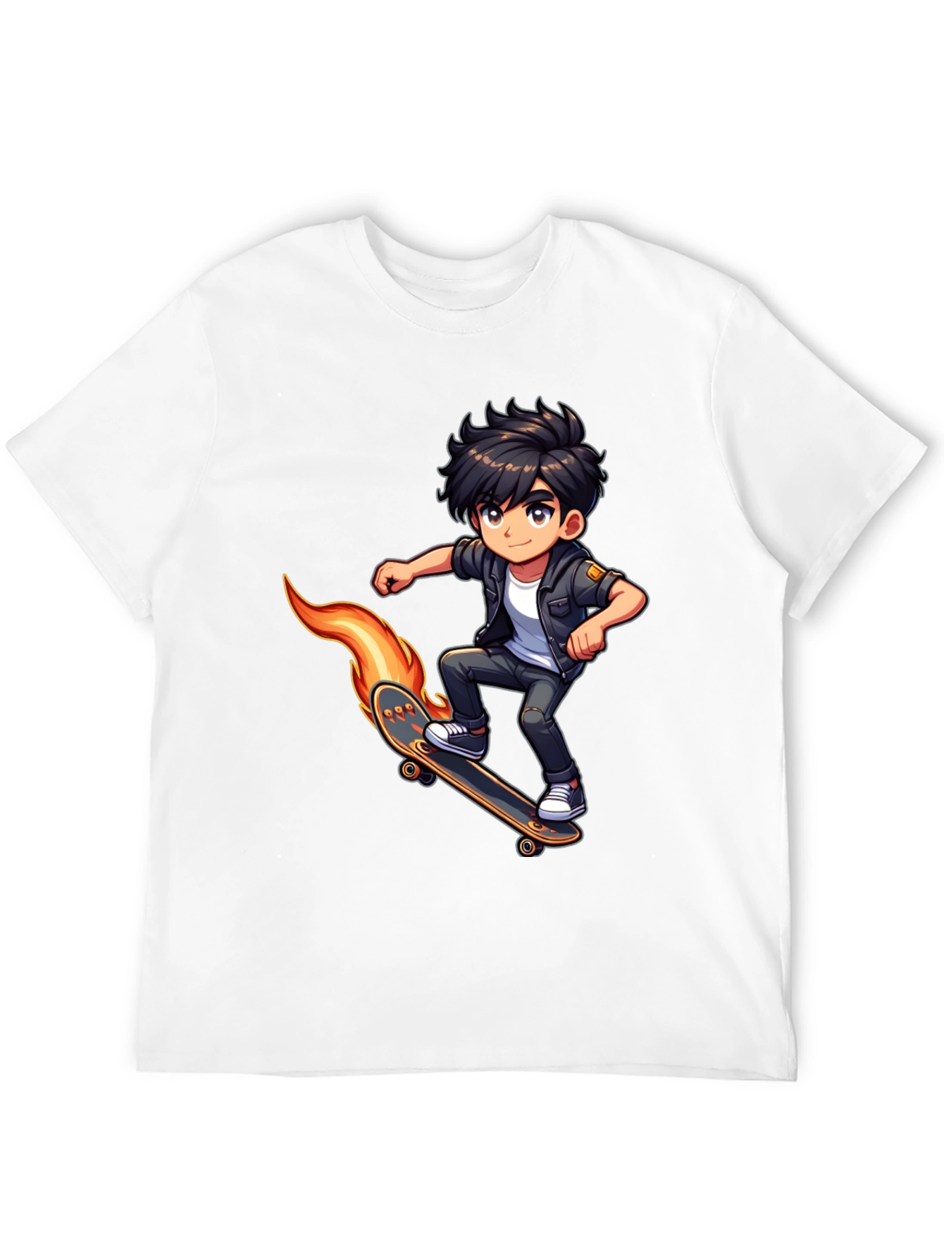 Skateboarding Cartoon T-Shirt